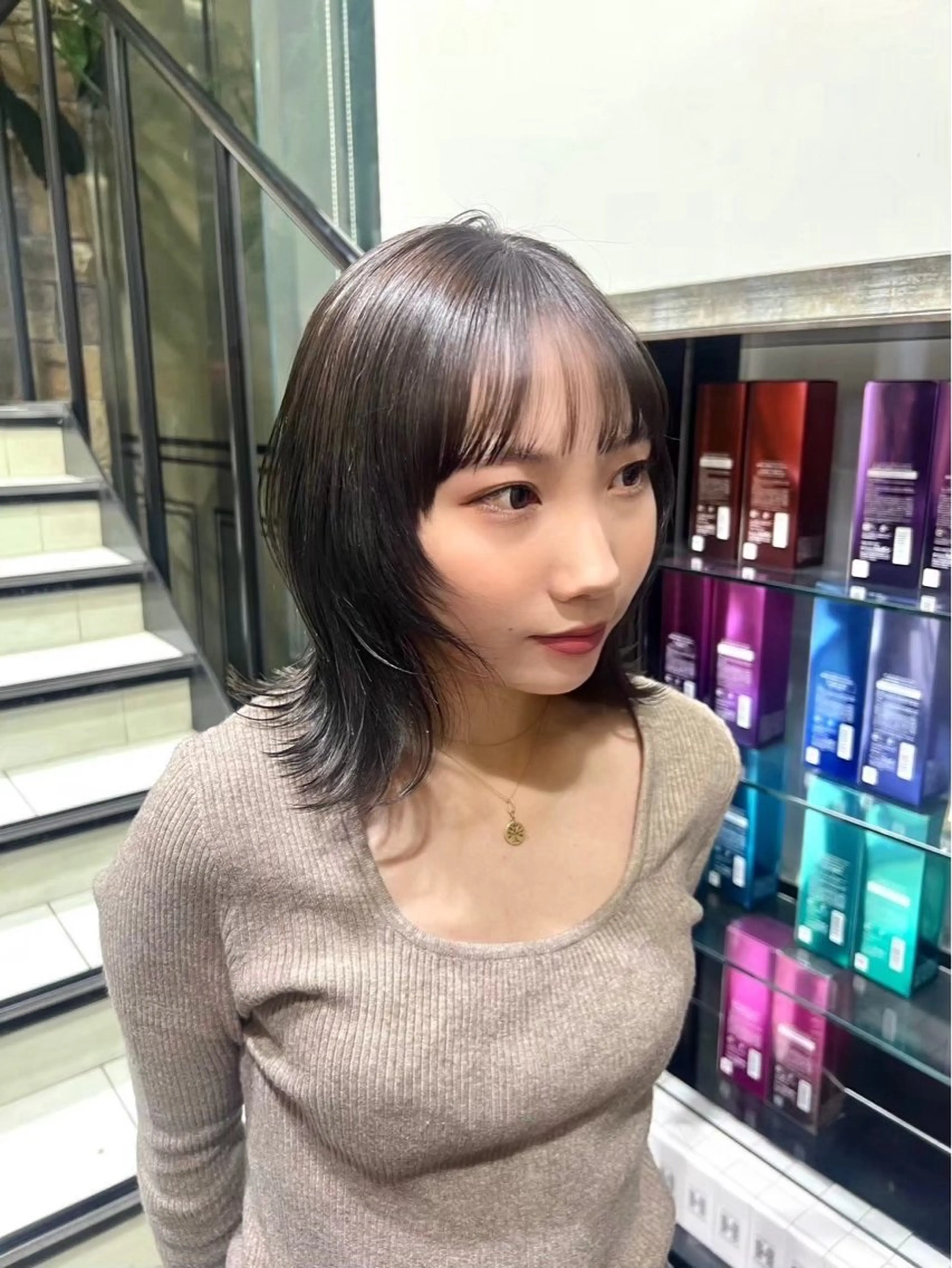 カラー カット ヘアカラー トリートメント hair＆eye 🫧ྀི/栞のヘアスタイル