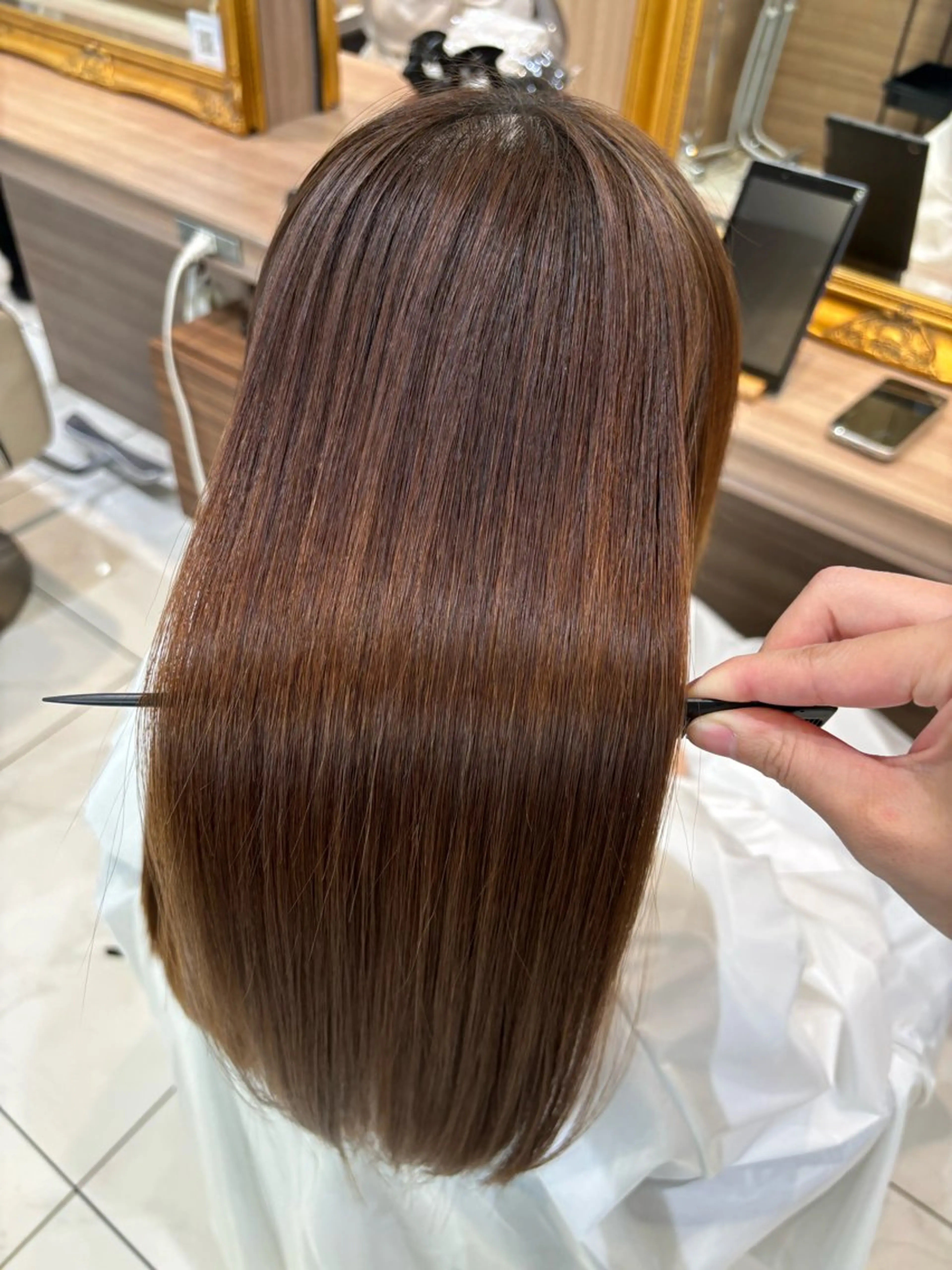ロング 縮毛矯正 縮毛矯正 川﨑和希 🥀縮毛矯正🥀のヘアスタイル