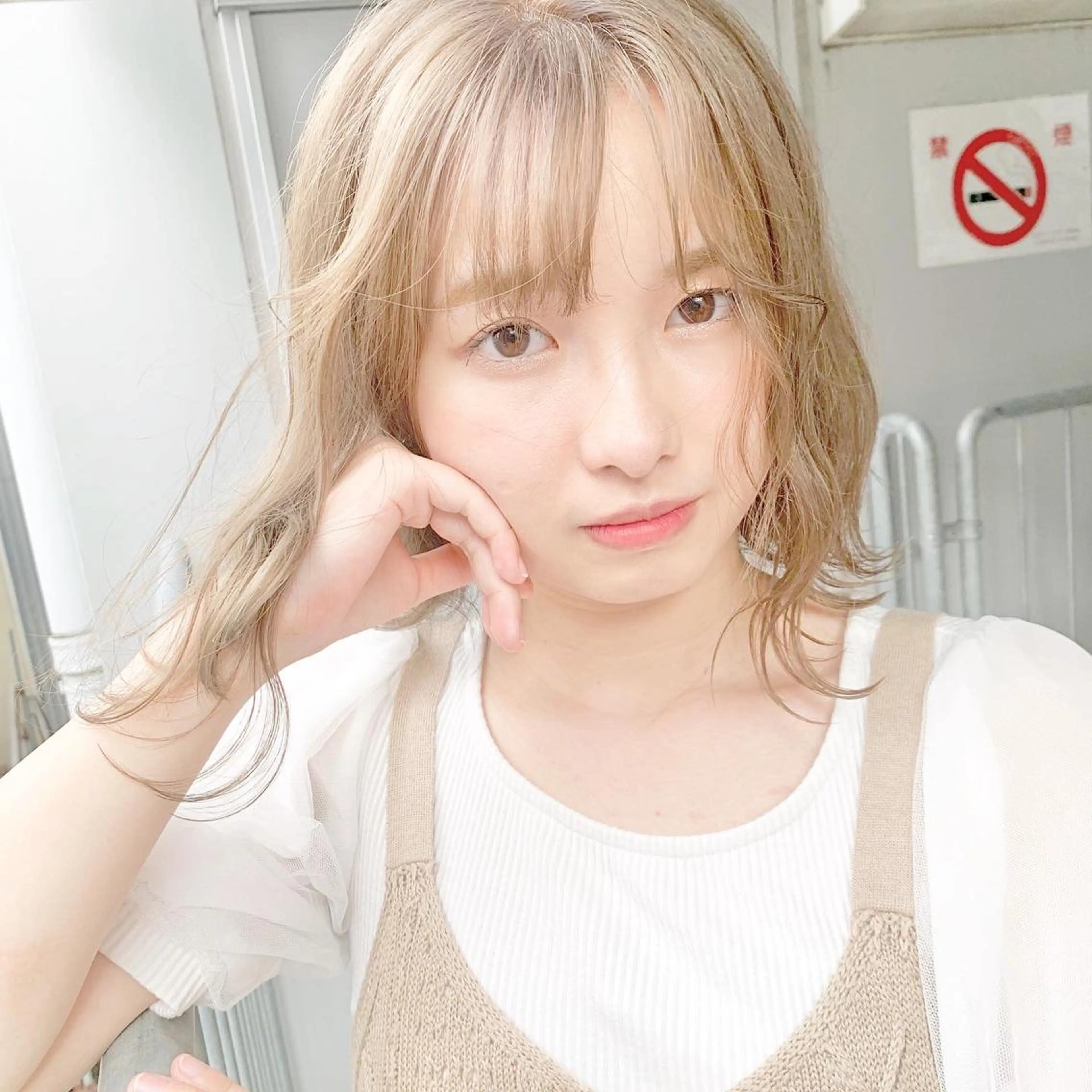 ミディアム ヘアカラー トリートメント 完全個室サロン💐 代表取締役💐梶谷のヘアスタイル