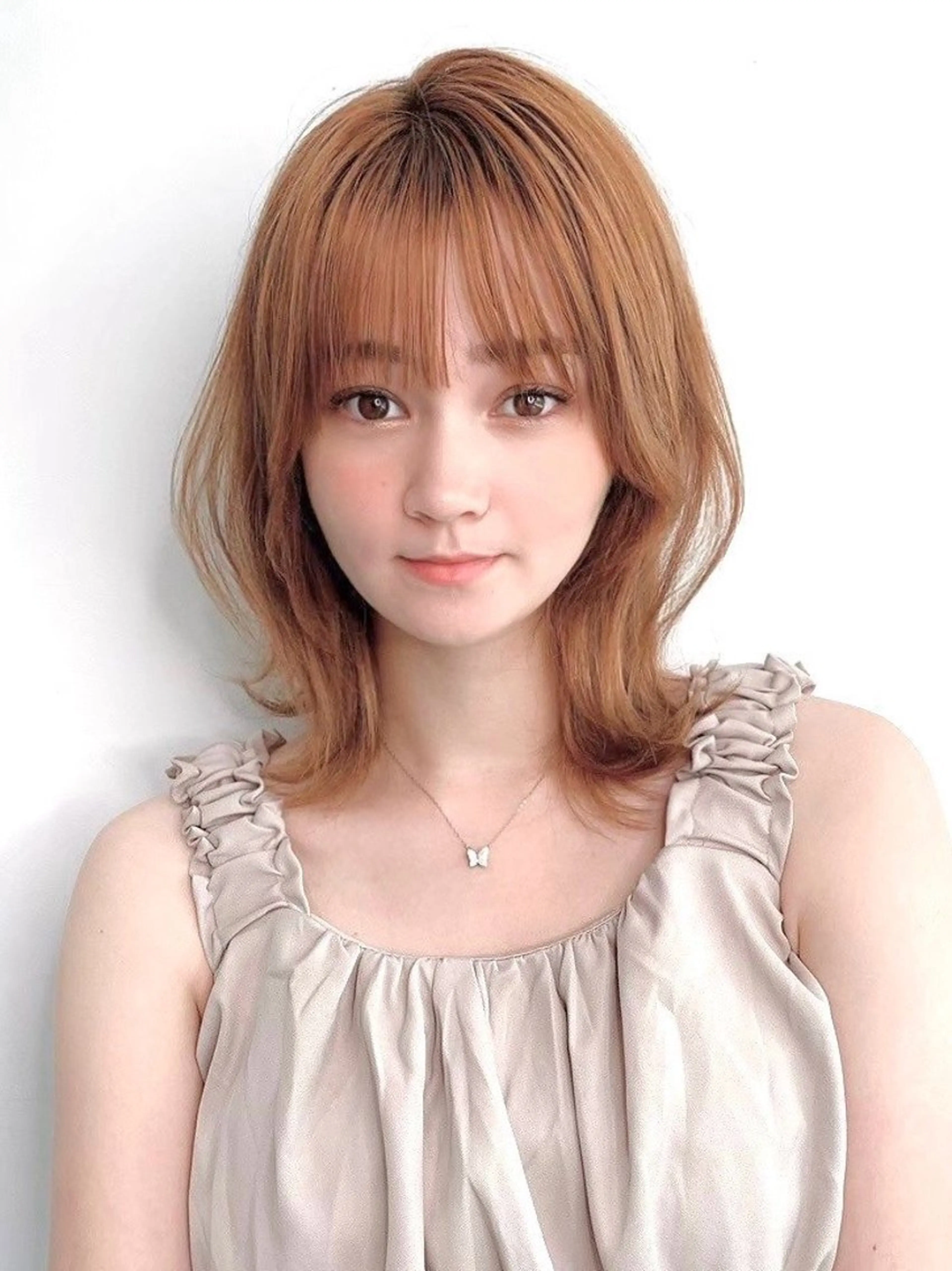 ミディアム Matie銀座所属・mun 【縮毛矯正】 モデル様募集中🫧のヘアスタイル