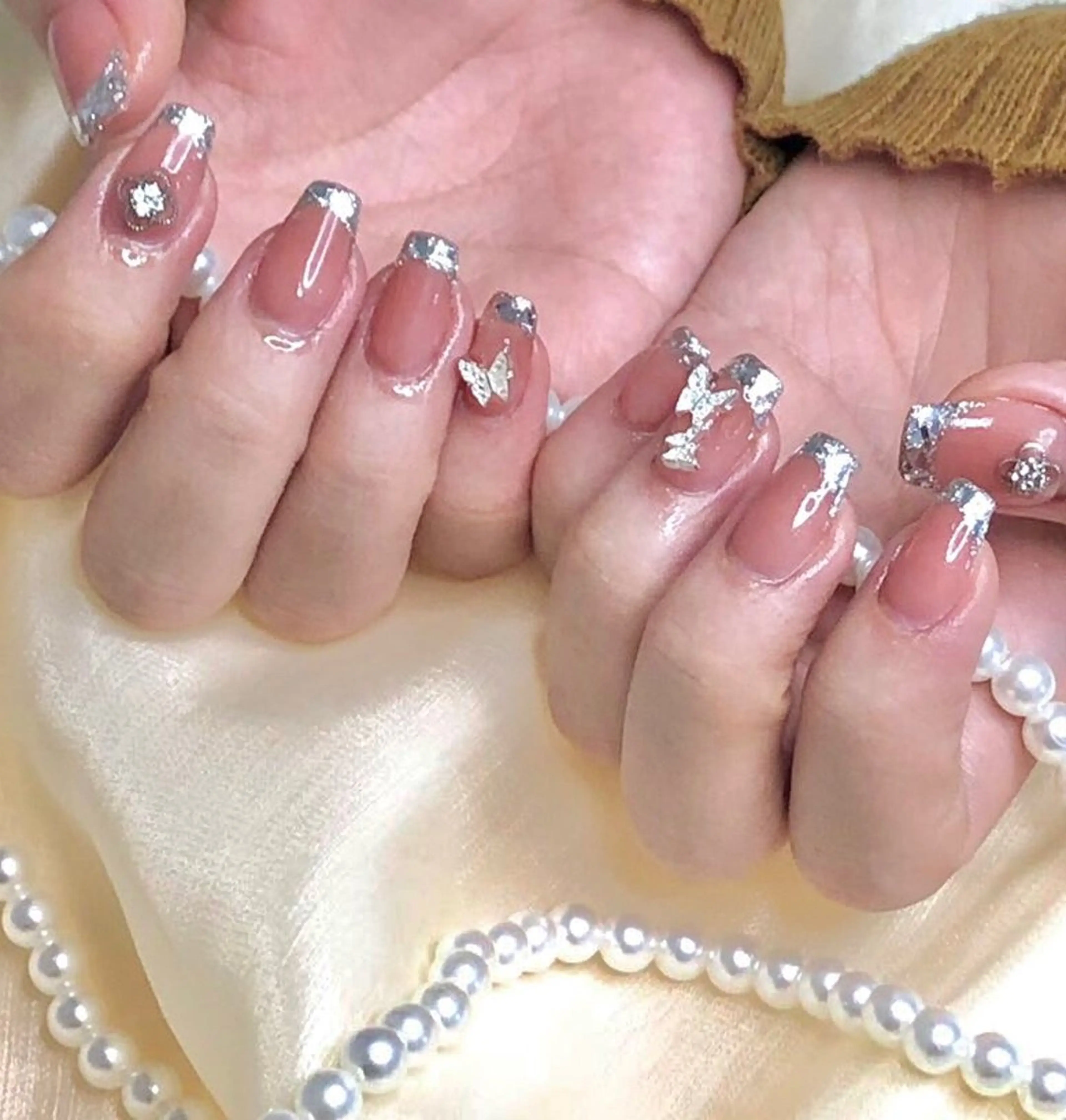 ネイル 🎀Lychee ワンホンネイル✨のネイルデザイン