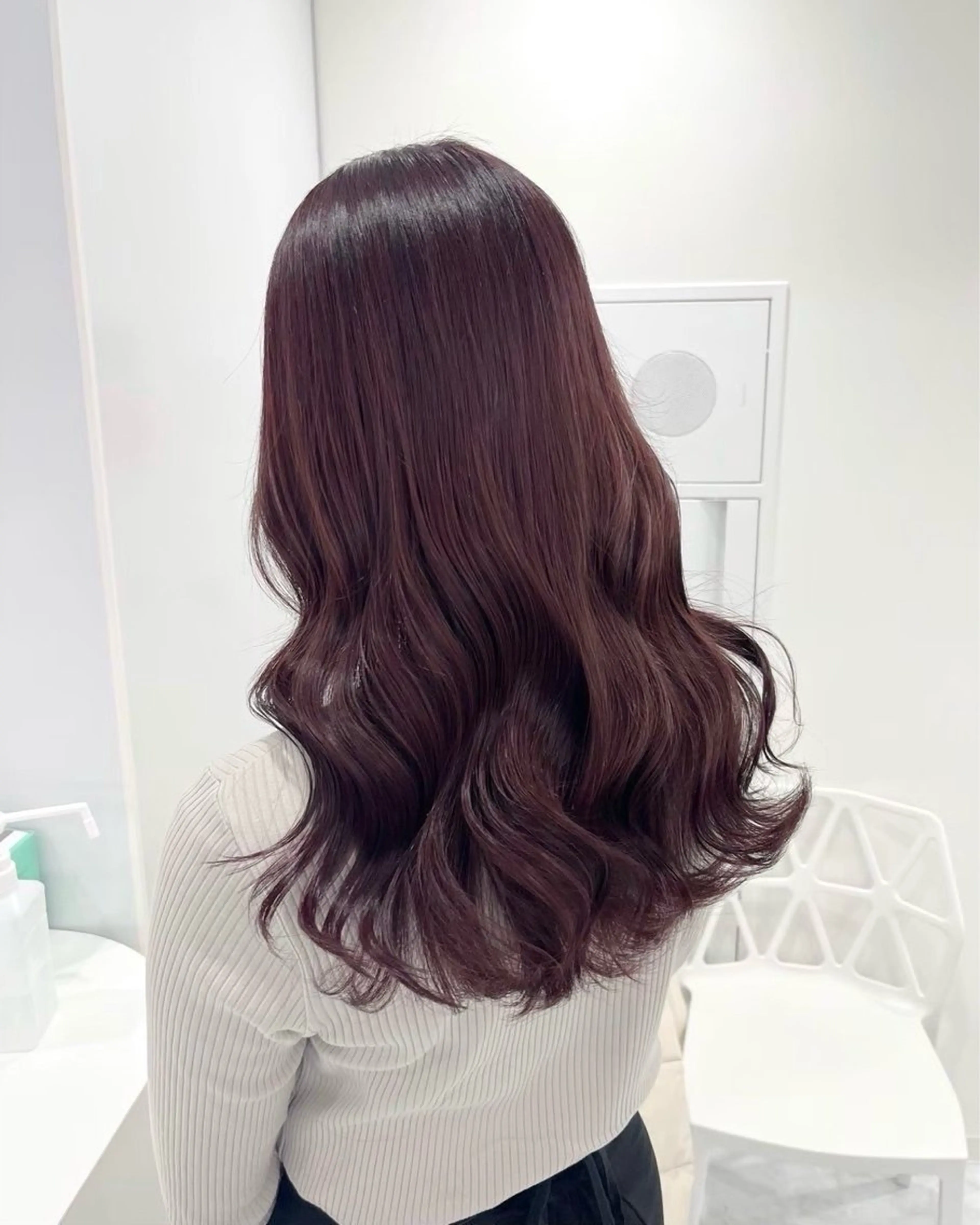 ロング ヘアカラー 韓国ガーリー🤍暖 色カラー🤍misaのヘアスタイル