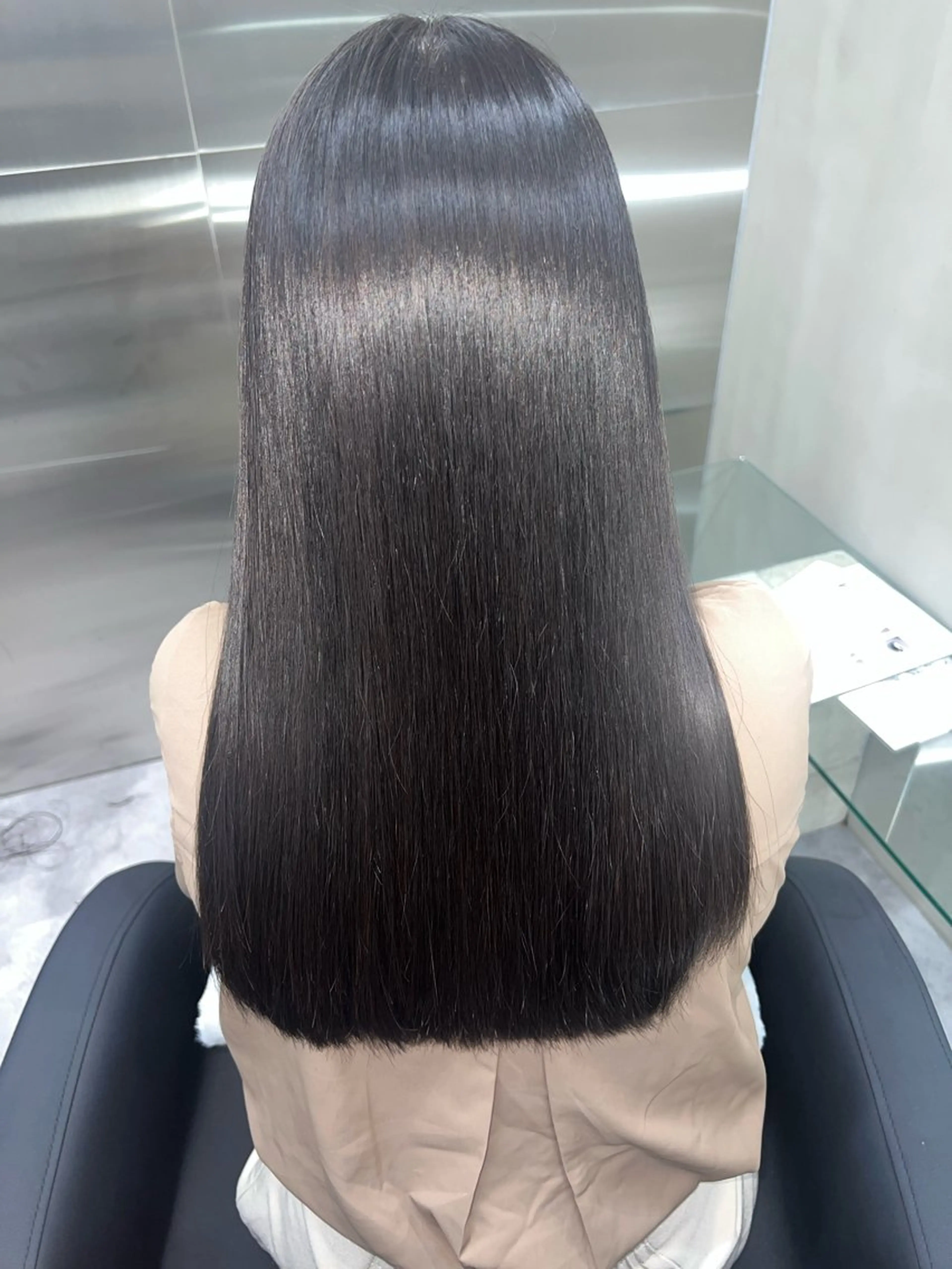 ロング 髪質改善 縮毛矯正 L'me TOKYO by　youres所属・shima. 艶カラー／髪質改善のヘアスタイル