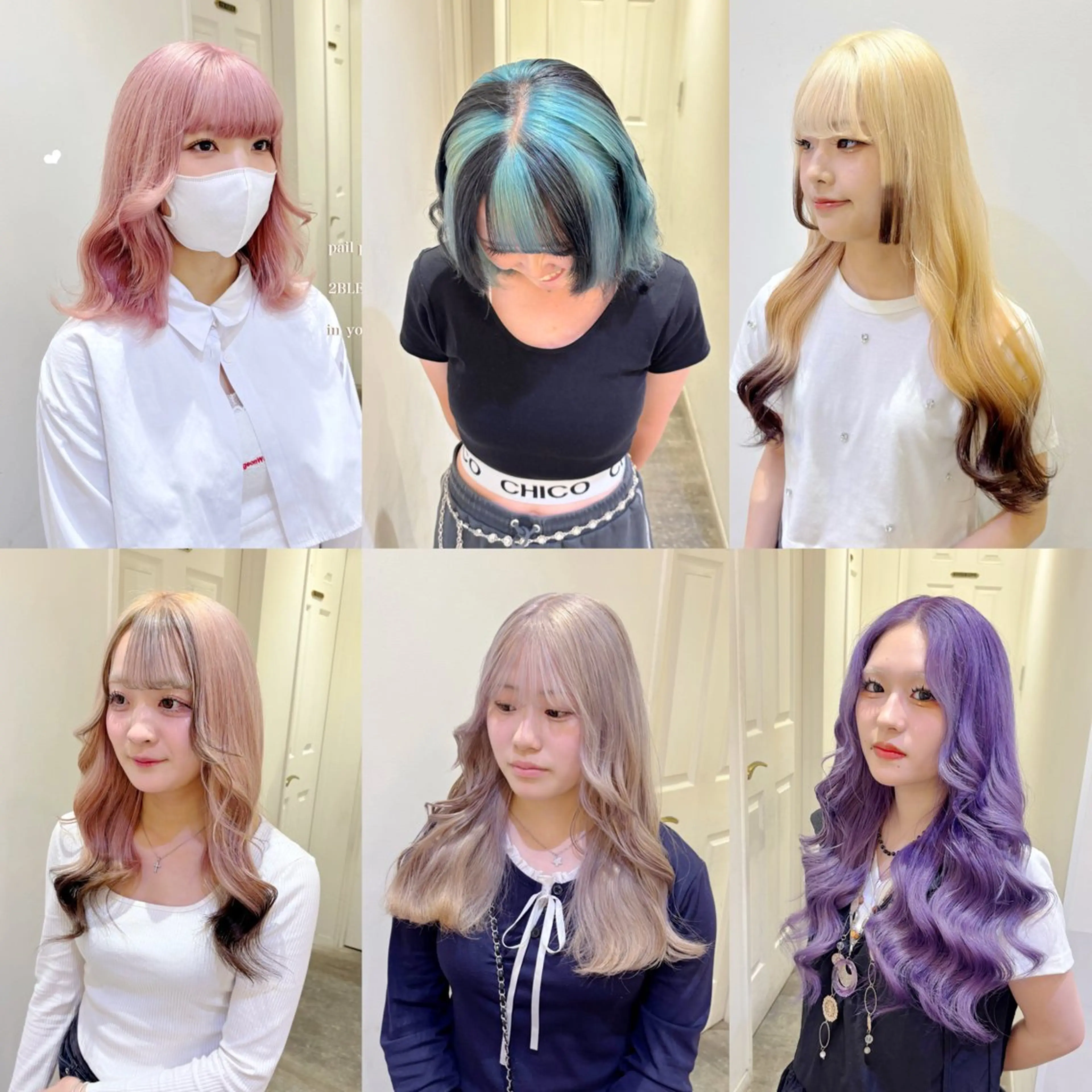 🌷🫧おすすめ🫧🌷1回ブリーチ＋カラーで作るデザインカラー🤍(2色までは追加料金なし)の写真
