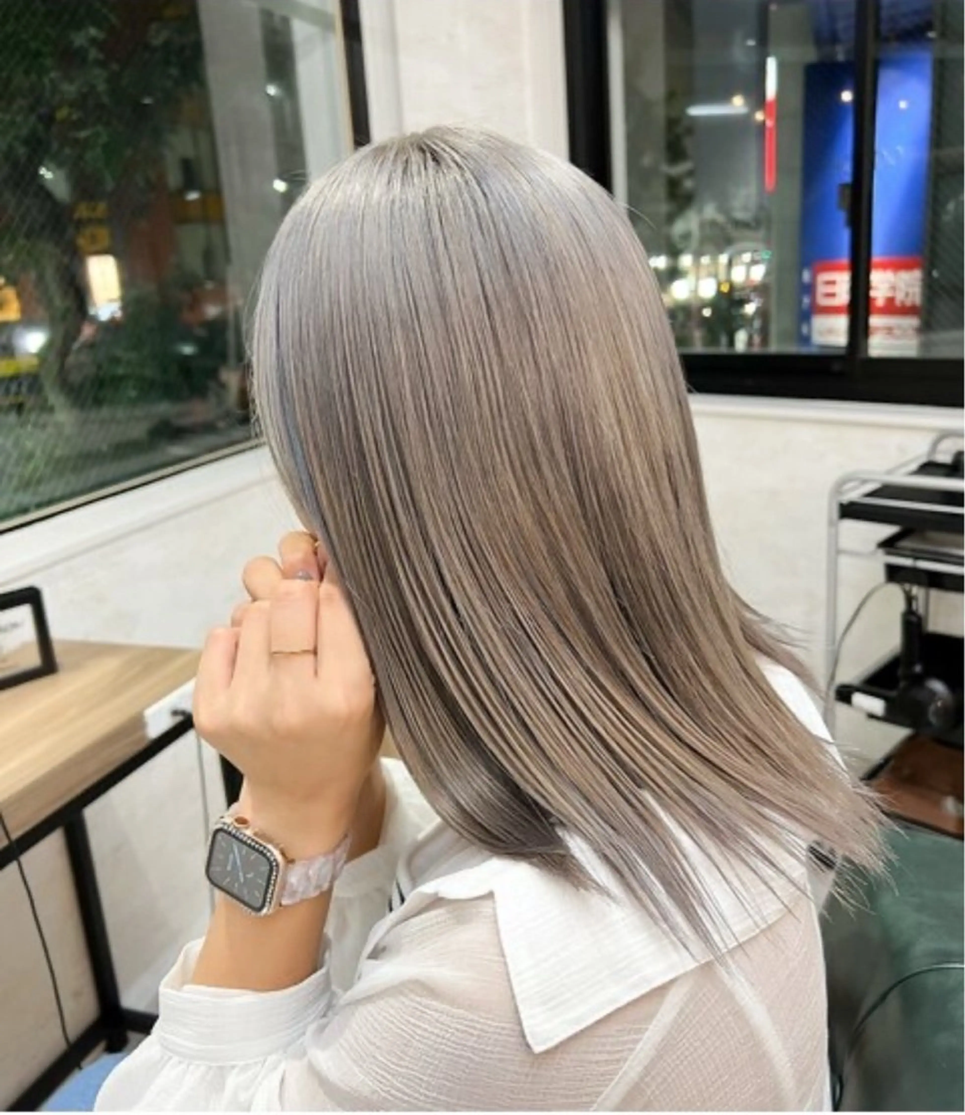 《minimo限定》2~3cmリタッチブリーチ➕ケアカラー➕SYSTEM6stepトリートメント ⚠️補足欄必読の写真