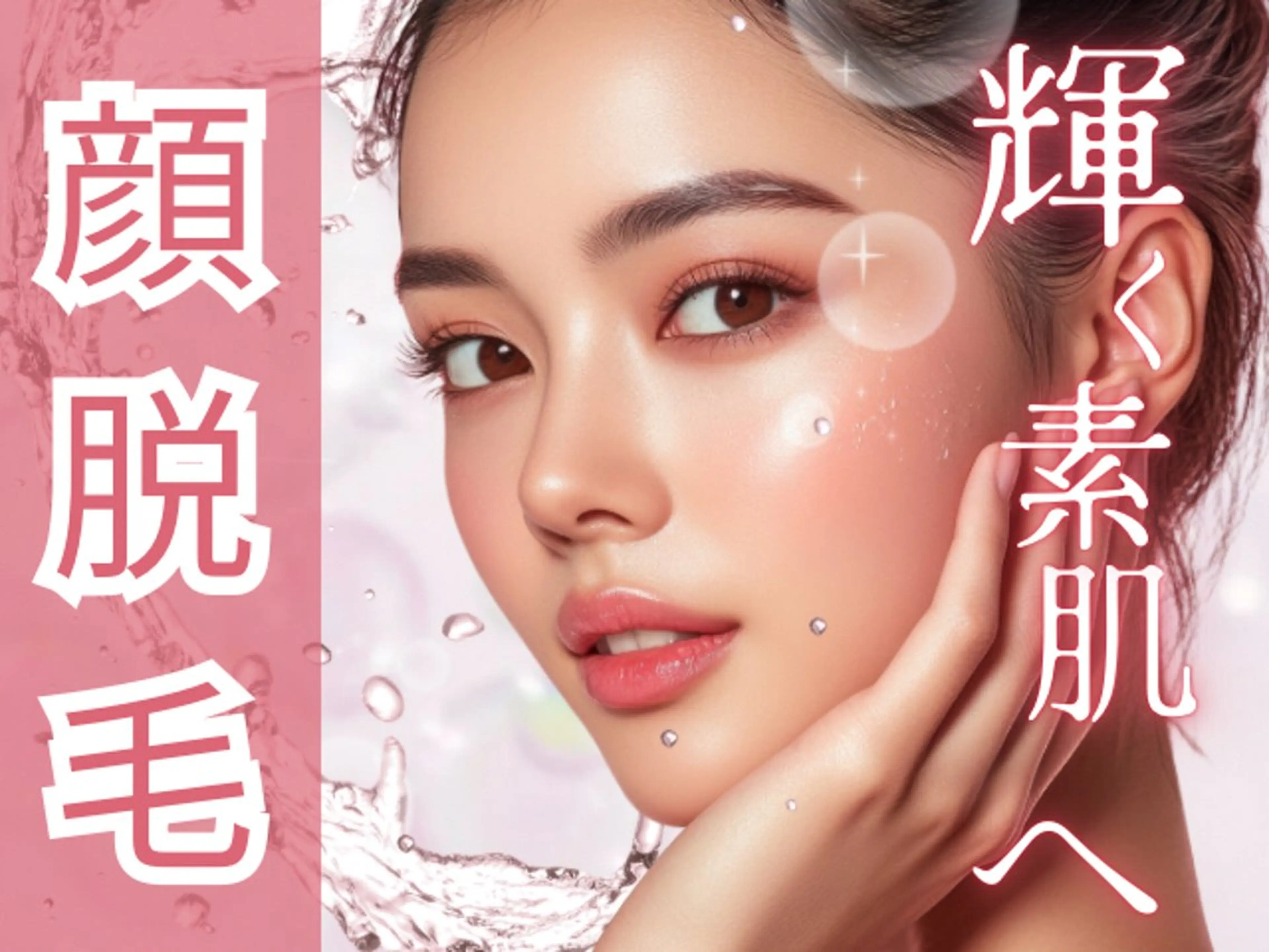 lady's👩顔脱毛(シェービング込み)最新脱毛❣️うぶ毛とサヨナラ✋プラセンタパック&首リンパ流し+ヘッドツボ押し付の写真