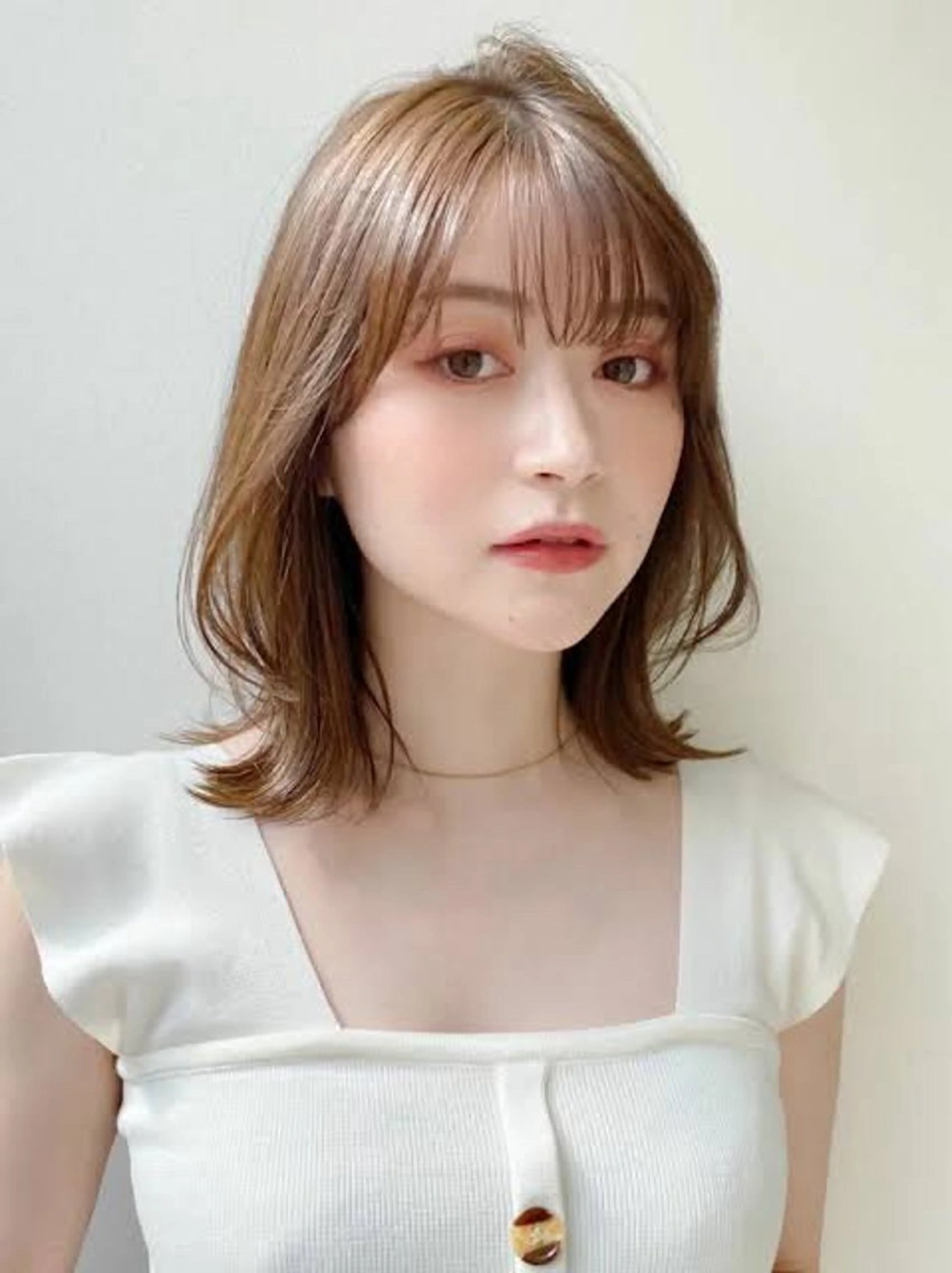 ミディアム ミディアムレイヤー レイヤーカット ｱｵﾇﾏ ﾐﾕ 🦕のヘアスタイル