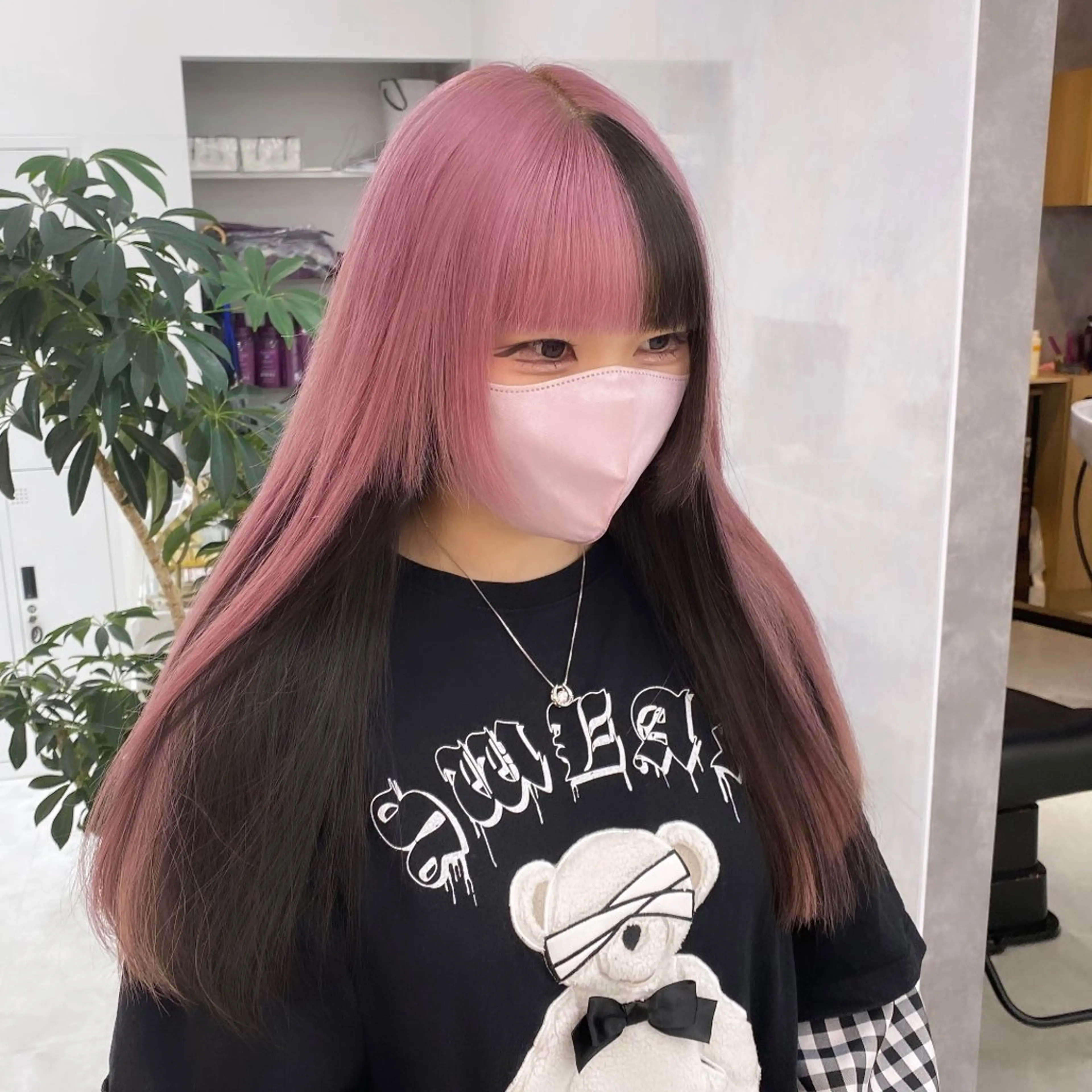 ロング カラー ヘアアレンジ メンズ ラベンダーカラー ピンクカラー ホワイトピンク カット ヘアカラー トリートメント SALOWIN所属・色落ちまでかわいい MASATOのヘアスタイル
