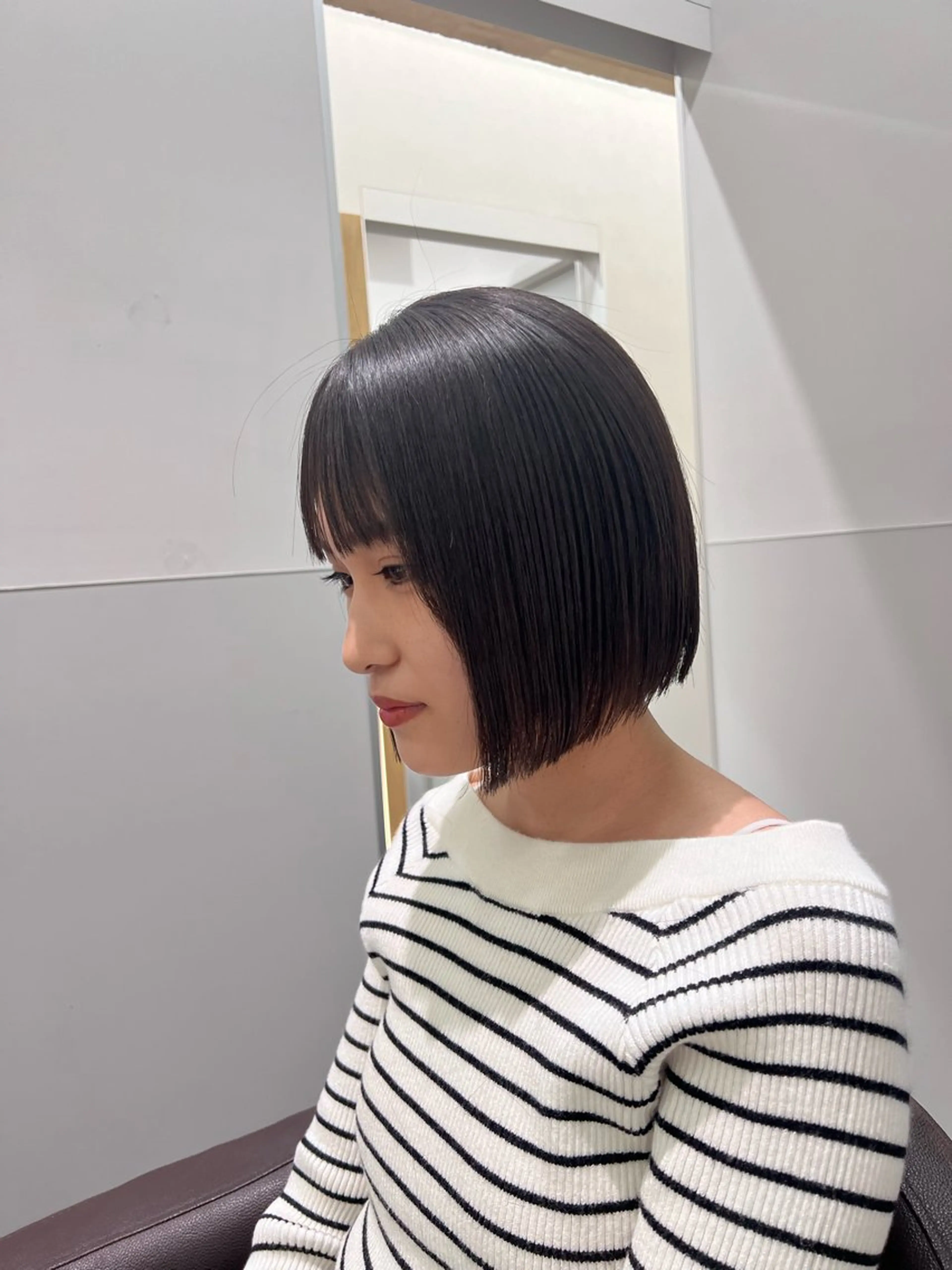 カット+ケアカラー+髪質改善ダイアモンドトリートメントの写真