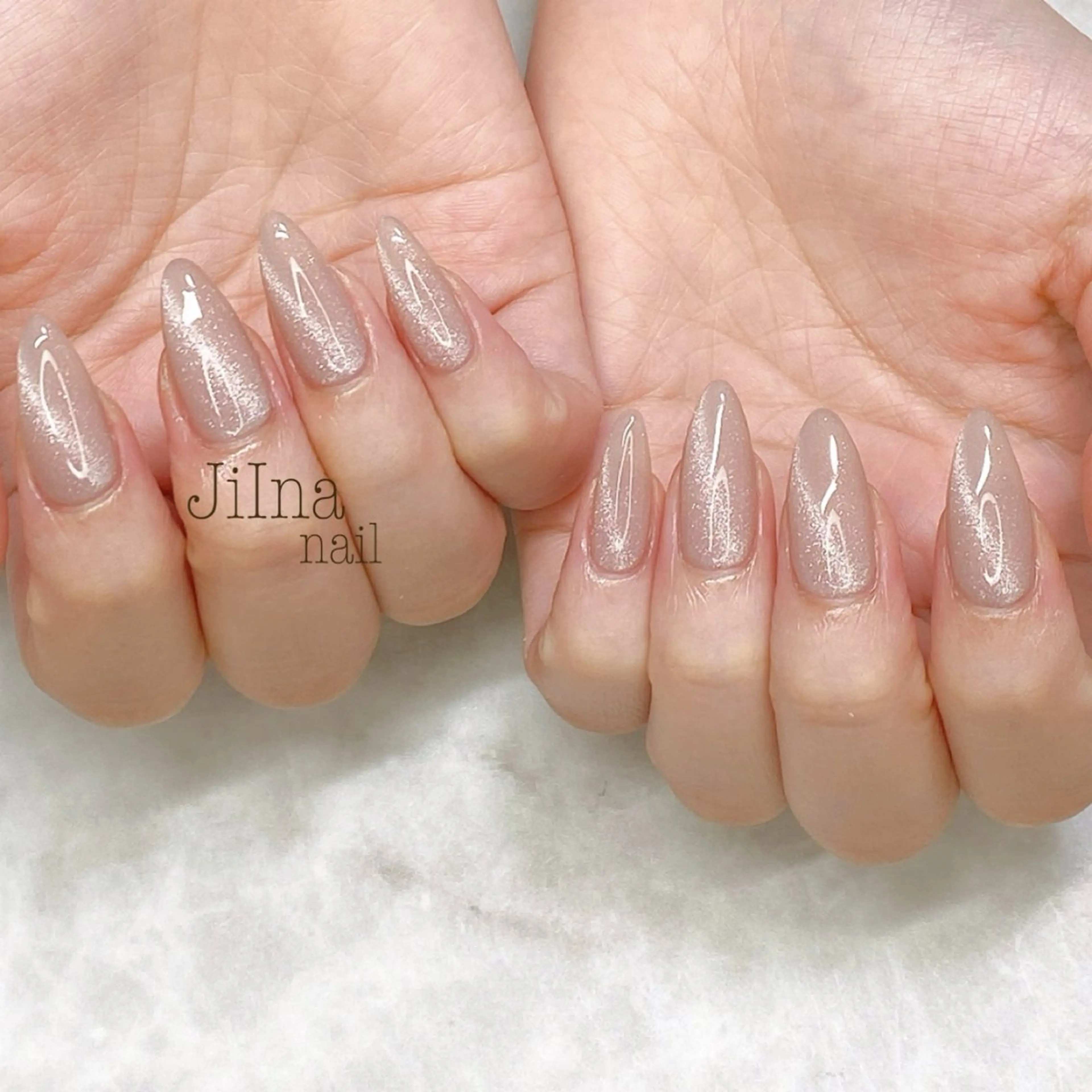 ネイル マグネットネイル マグネットワンカラー ワンカラーネイル JiIna nailのネイルデザイン