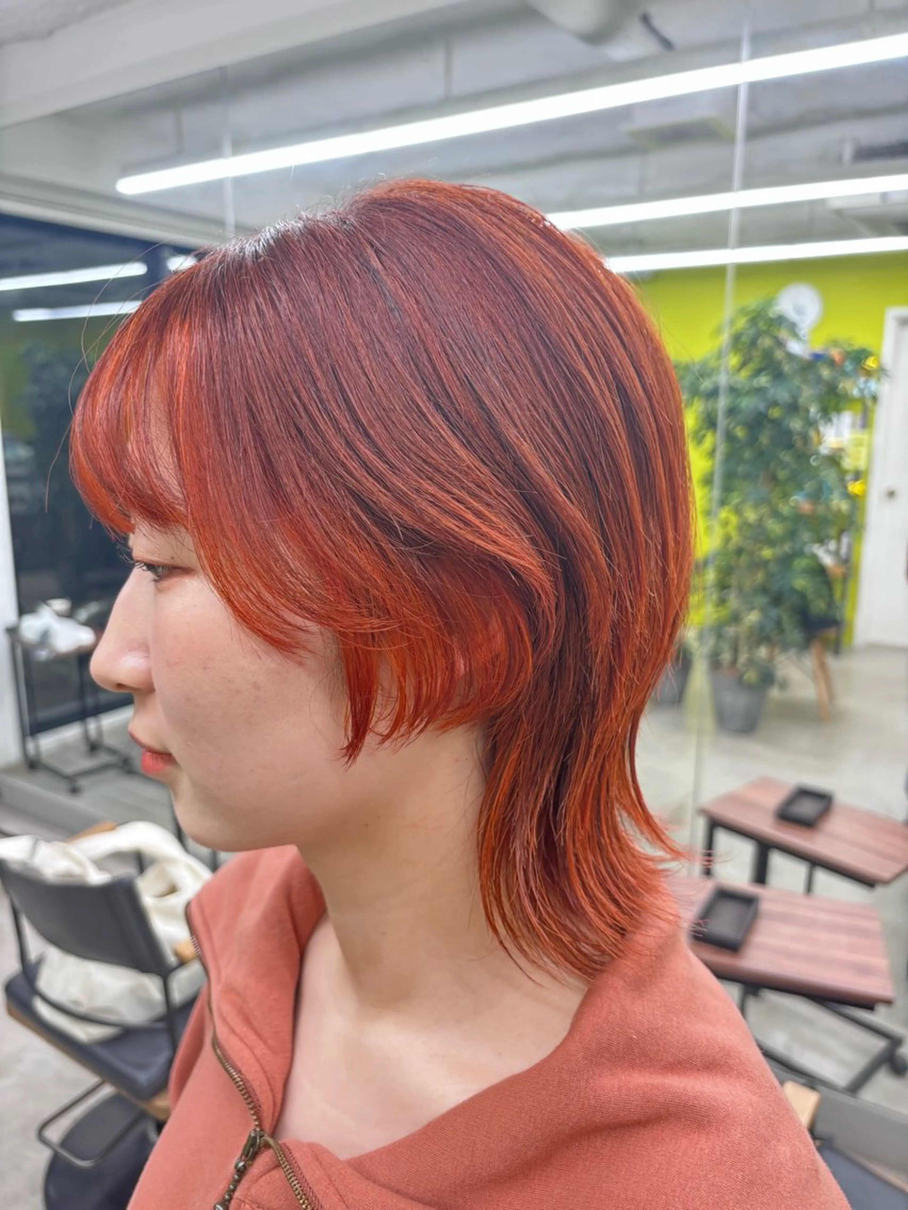 カラー ミストバング  フェイスフレーミング ヘアカラー fika所属・鈴木 ちさきのヘアスタイル