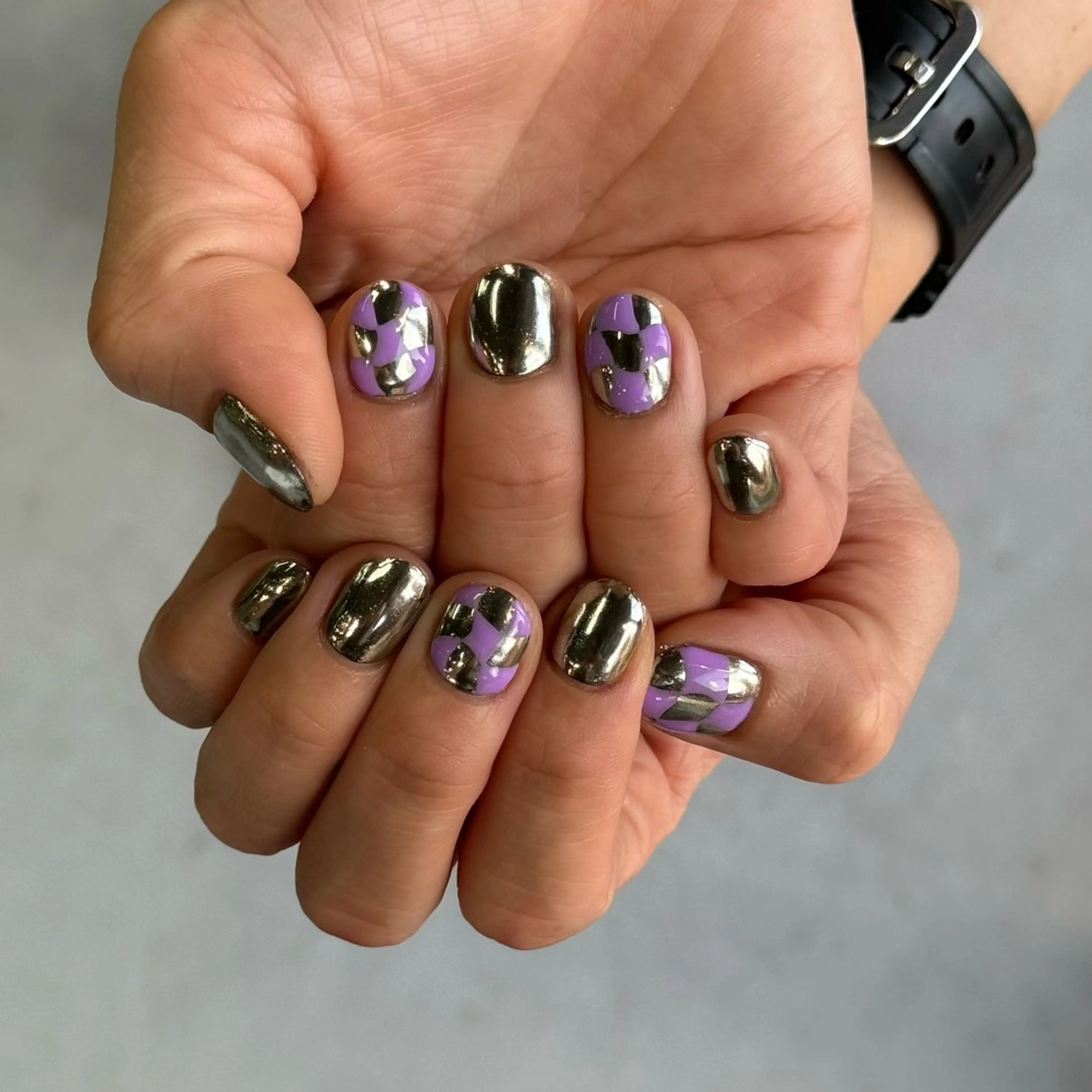 ネイル ミラーネイル ハンドネイル Momoka ネイリスト福岡/薬院のネイルデザイン