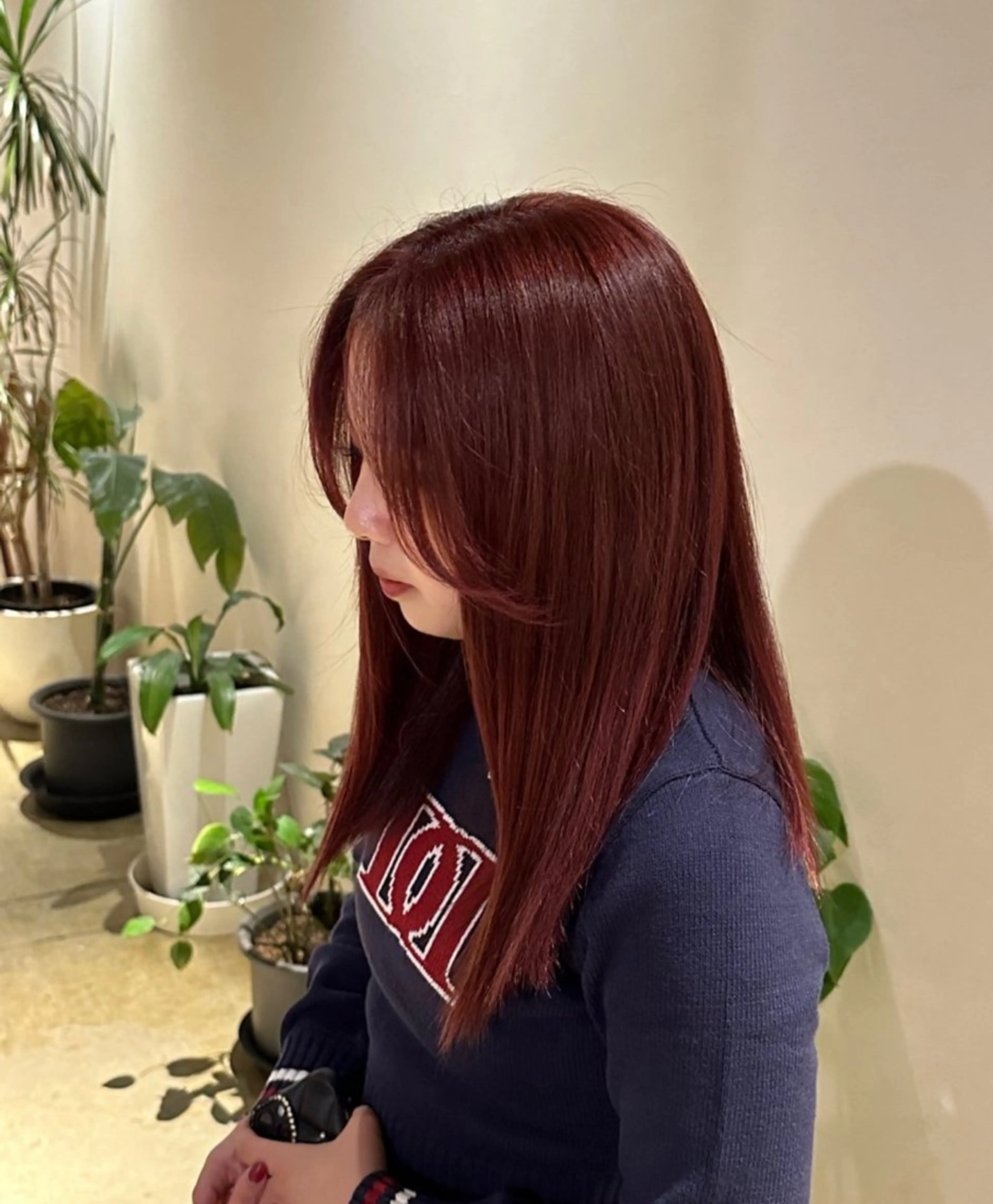 ロング 7Velvet所属・あゆみ︎︎✮／ 暖色カラーのヘアスタイル