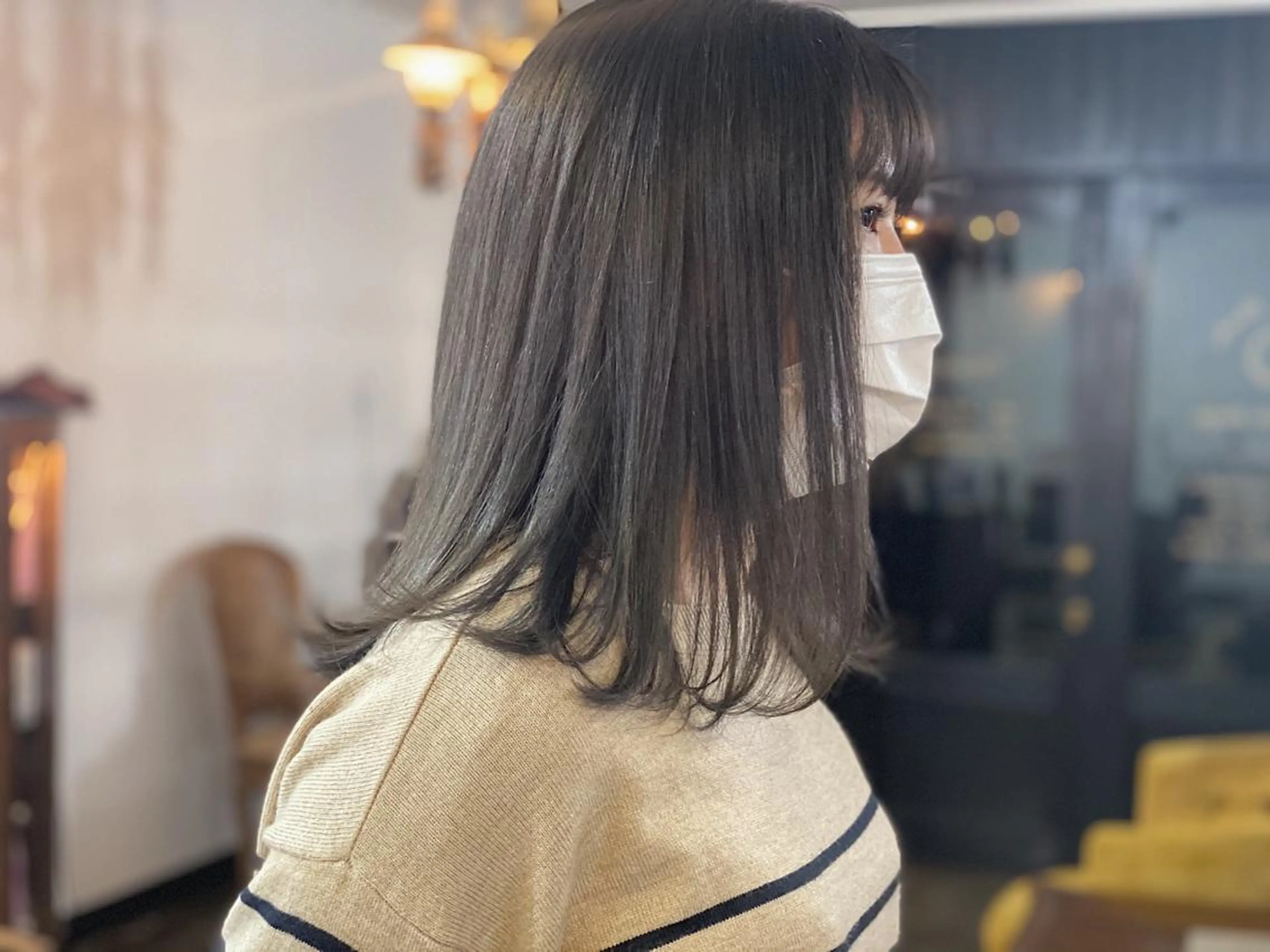 ミディアム ヘアカラー トリートメント 艶カラー🫧 MOMOYOのヘアスタイル