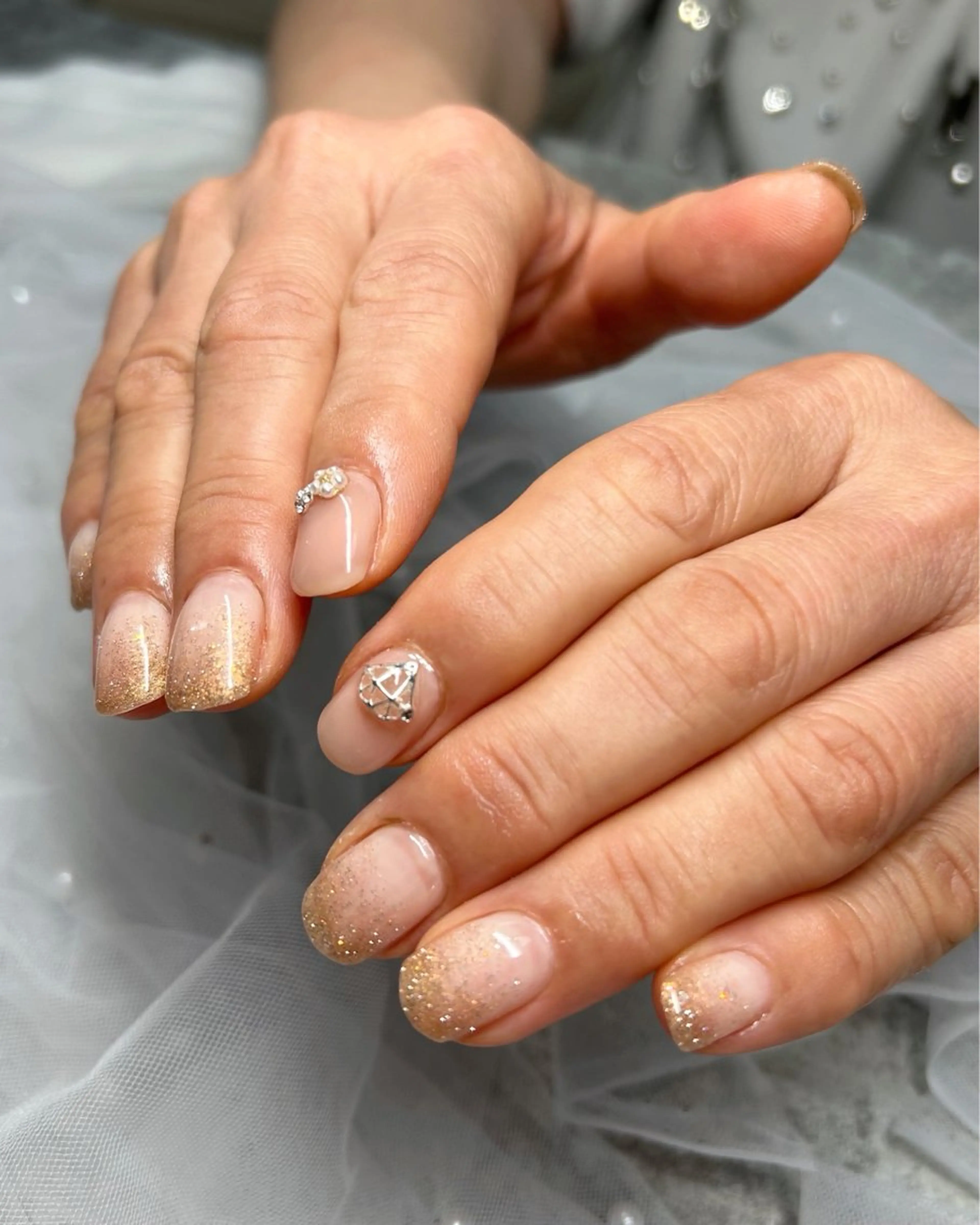 ネイル フラッシュネイル ハンドネイル ten nail salon　かえでのネイルデザイン