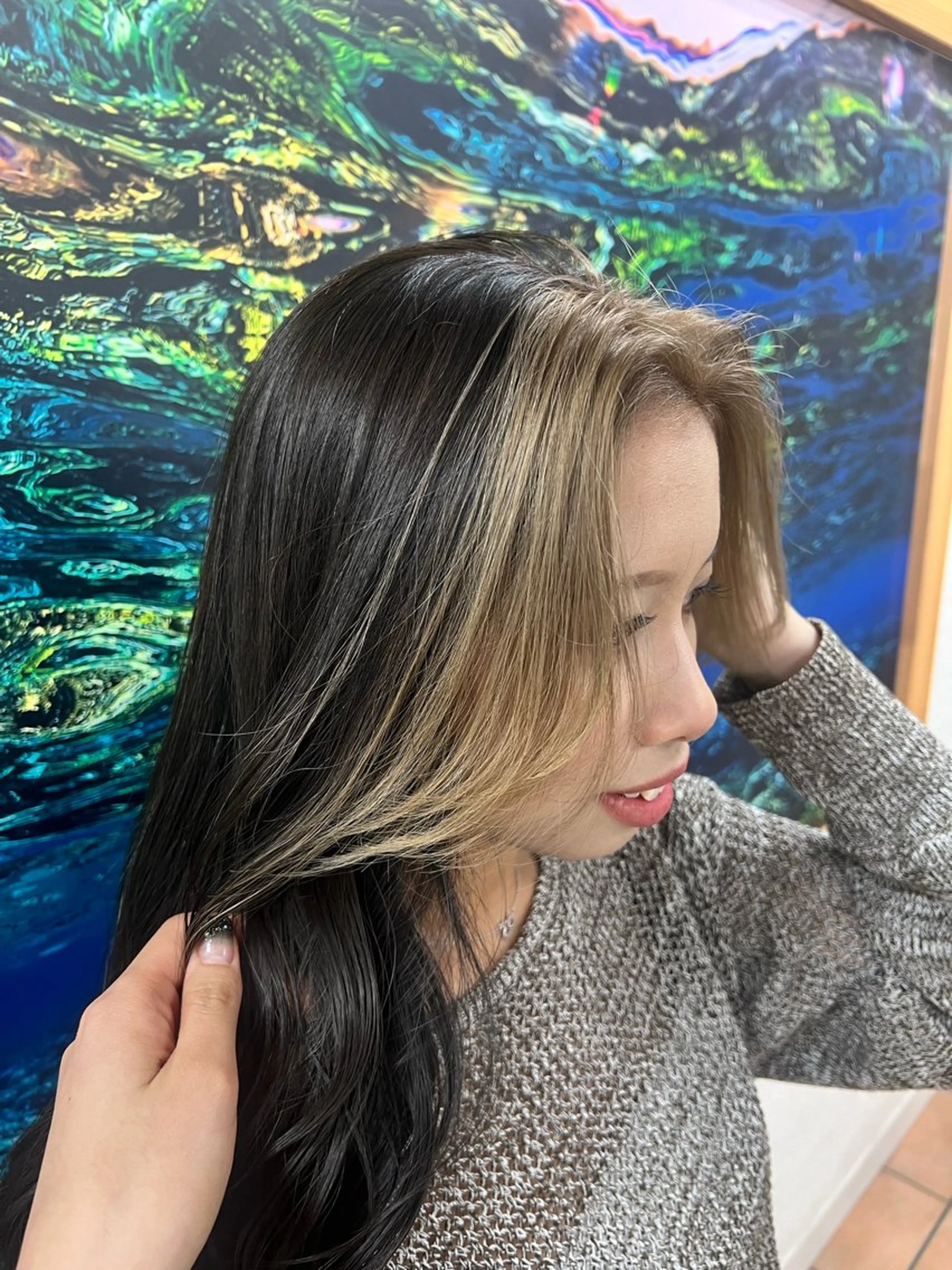 ロング ミストバング plaatje 橋本店所属・plaatje🌿 moeのヘアスタイル