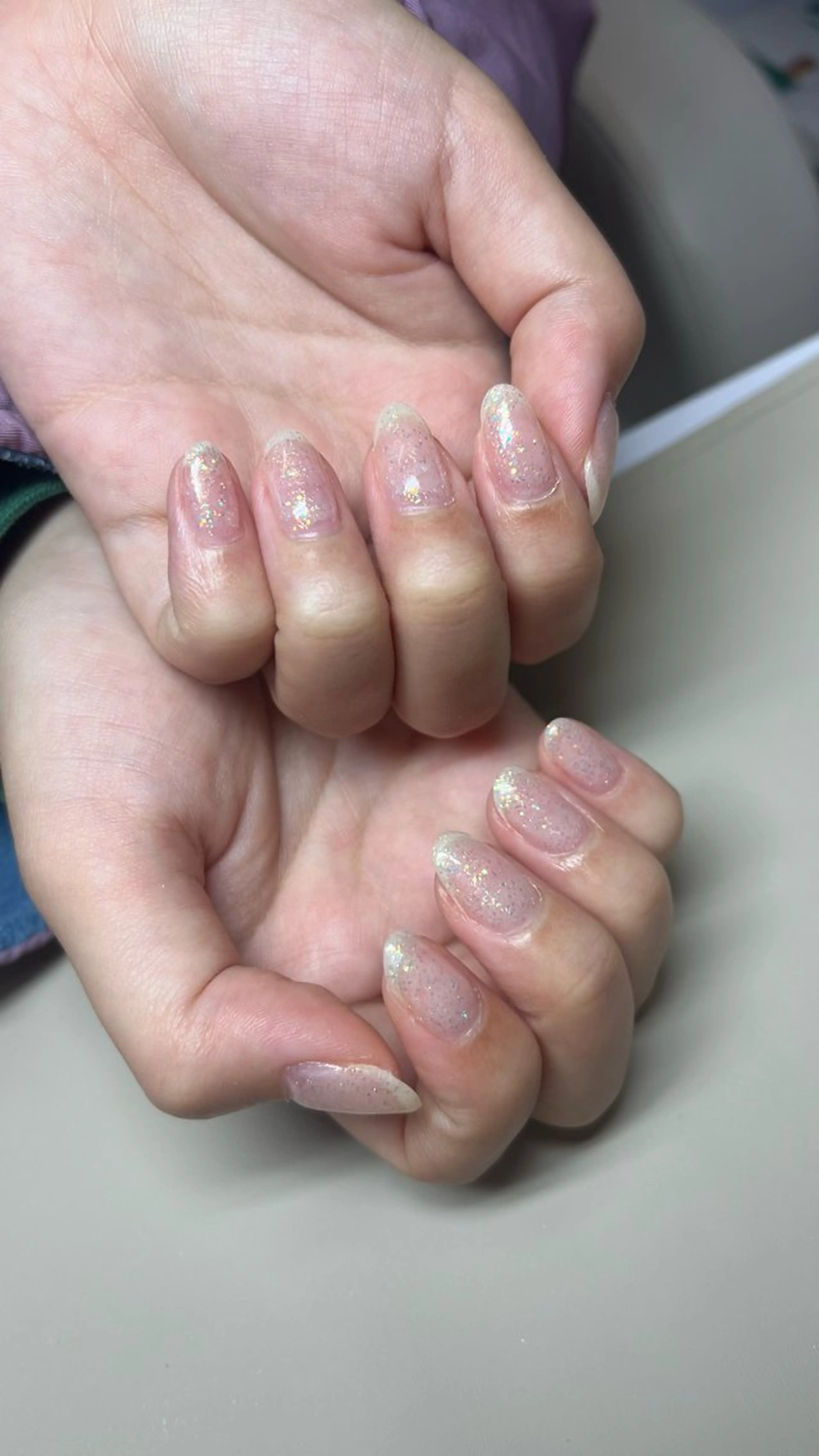 ネイル キラキラネイル ラメ(グリッター) ワンカラーネイル ネイルサロン　エーナイン　イオン栄町店所属・sayaka 【モデル募集中💖】のネイルデザイン