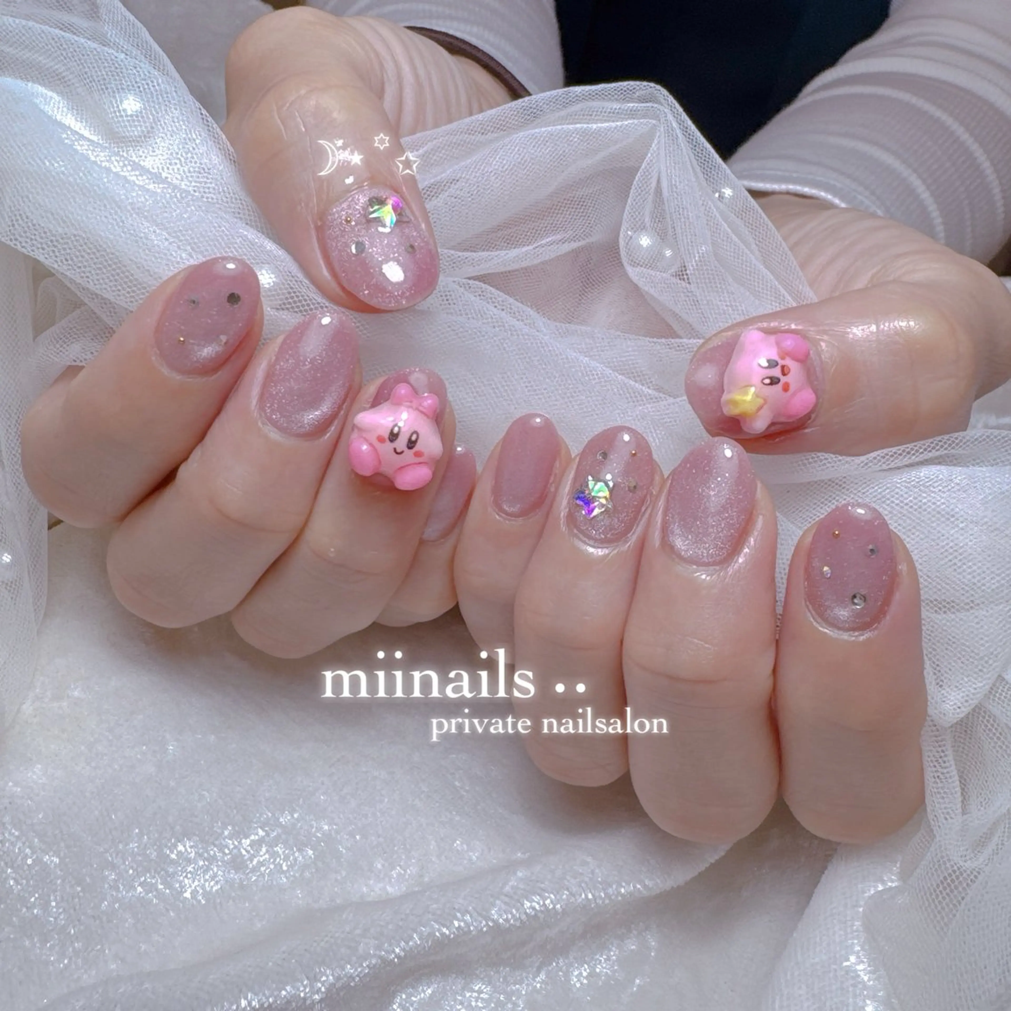 ネイル 韓国ネイル ワンホンネイル ハンドネイル nailsalon miinailsのネイルデザイン