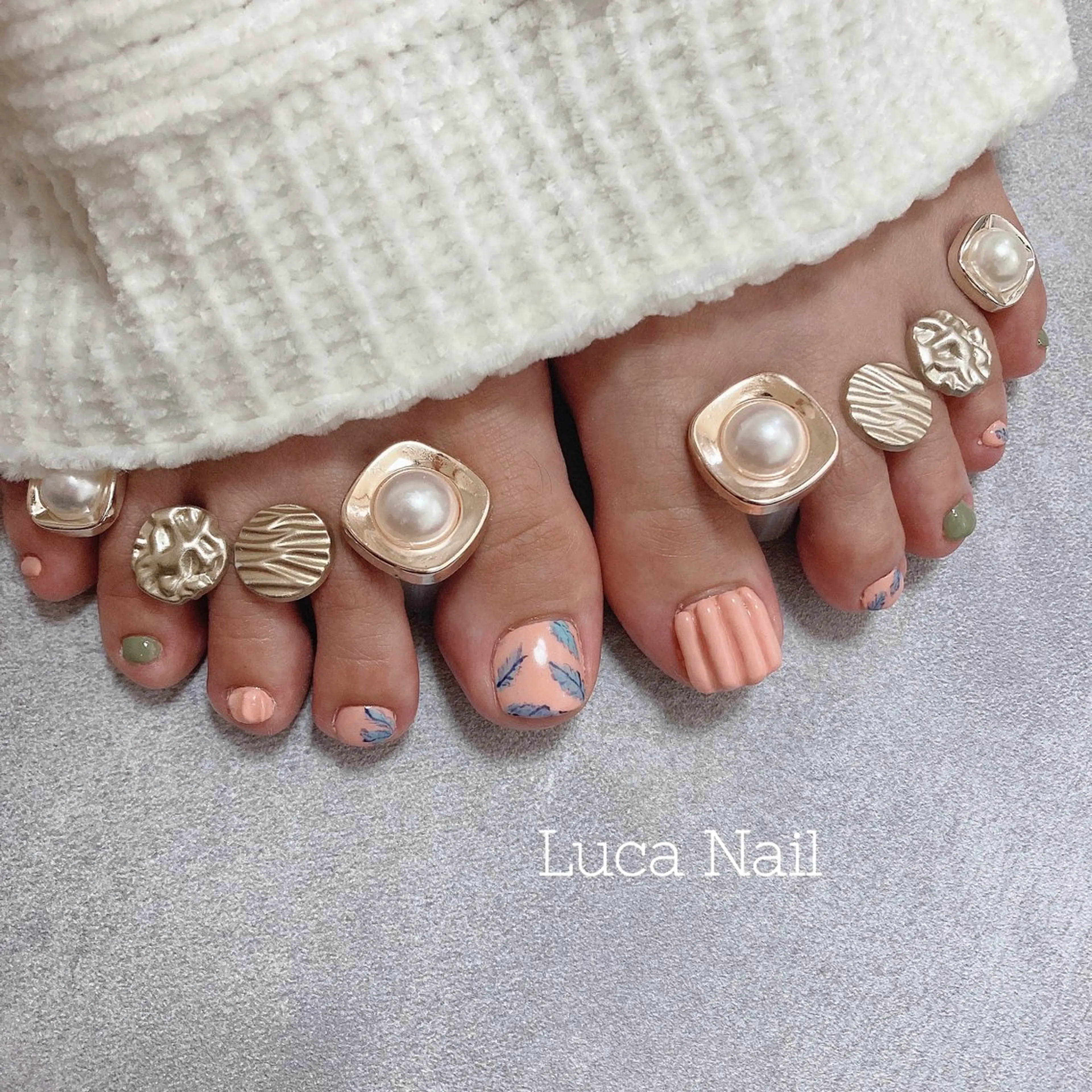 ネイル フットネイル 持ち込み Luca  Nail所属・Luca Nail 🌼yu-kaのネイルデザイン