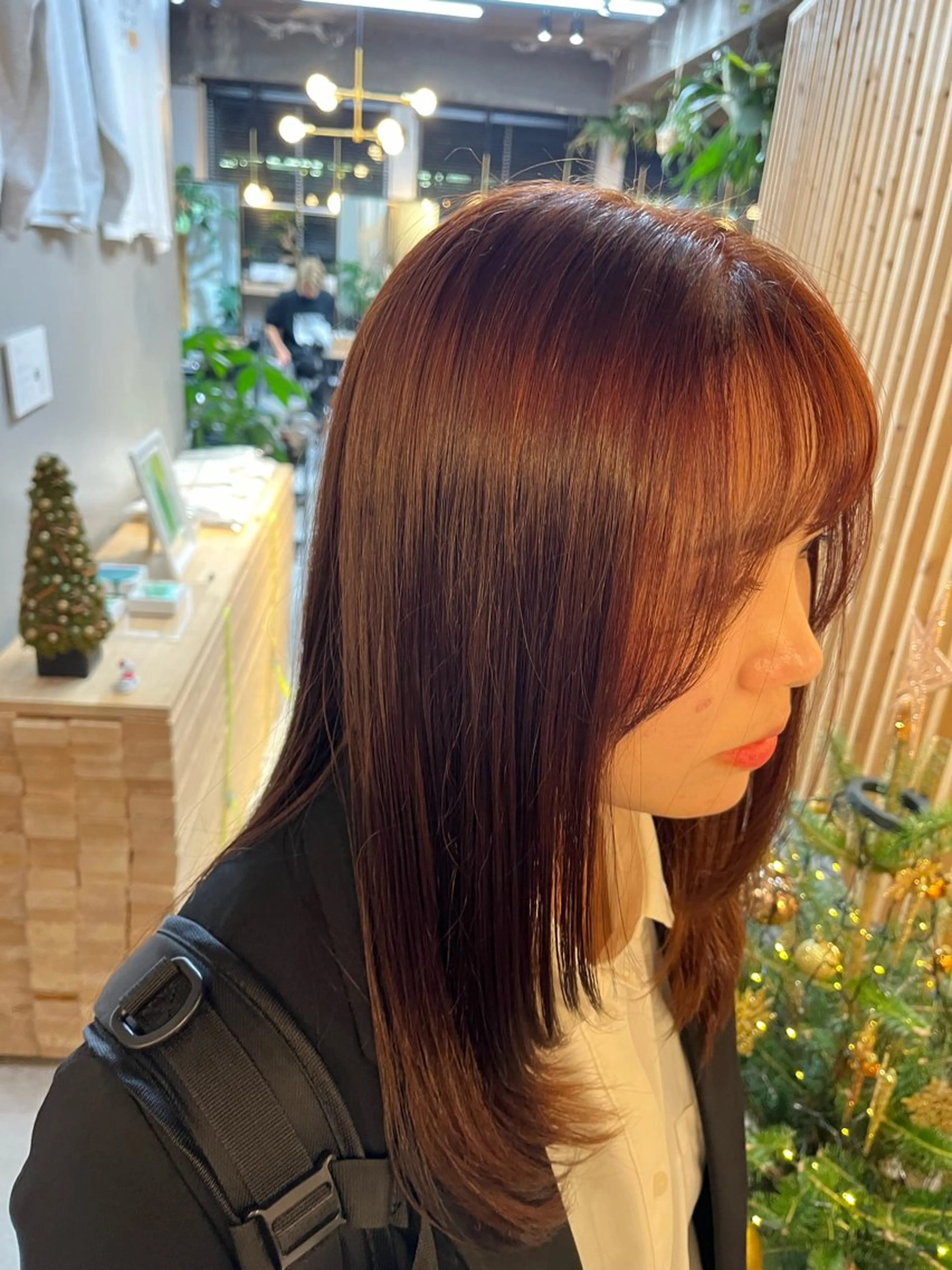 ロング ヘアカラー トリートメント ところ あいりのヘアスタイル
