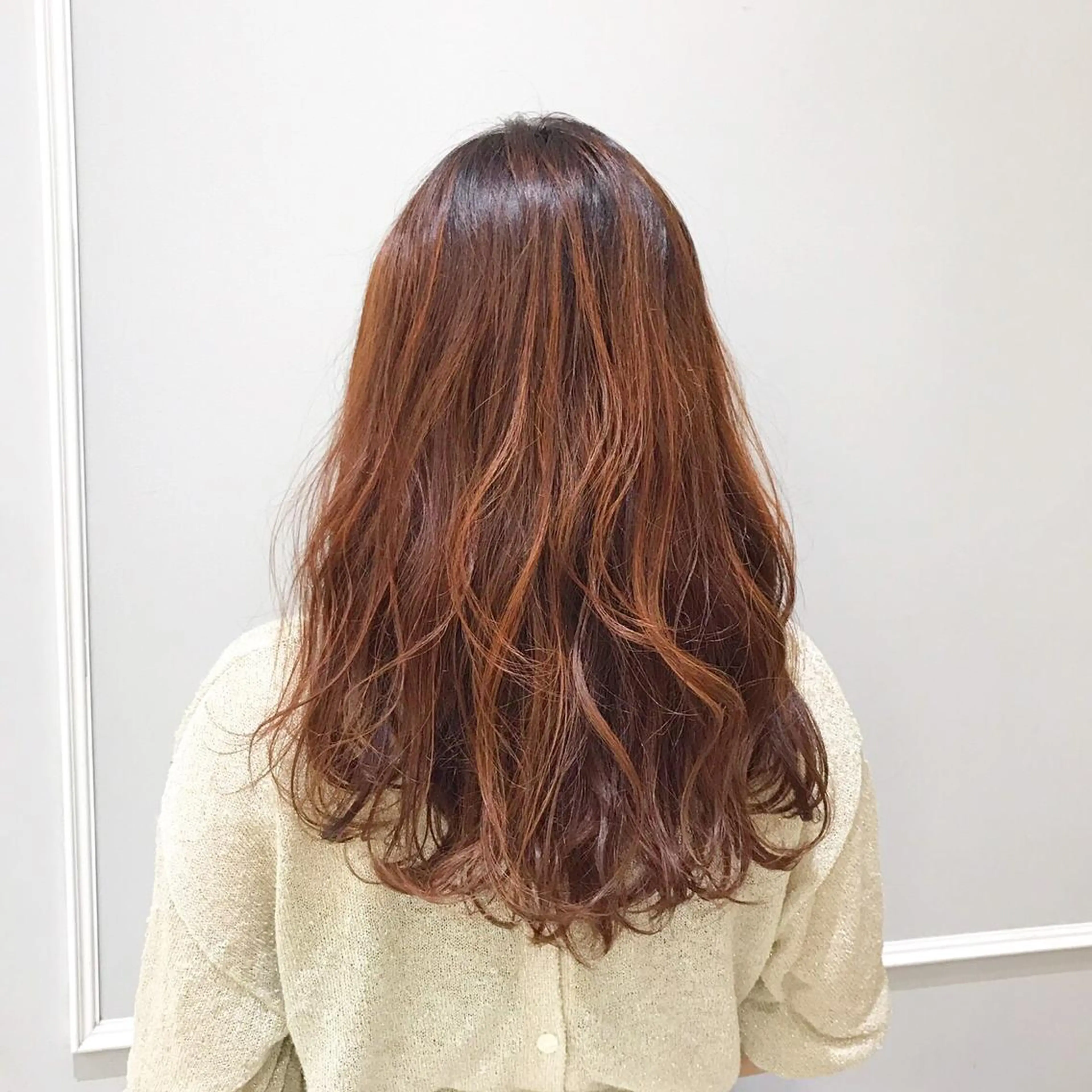 ロング カラー オレンジ 大人お洒落女子❤︎ Ayakoのヘアスタイル
