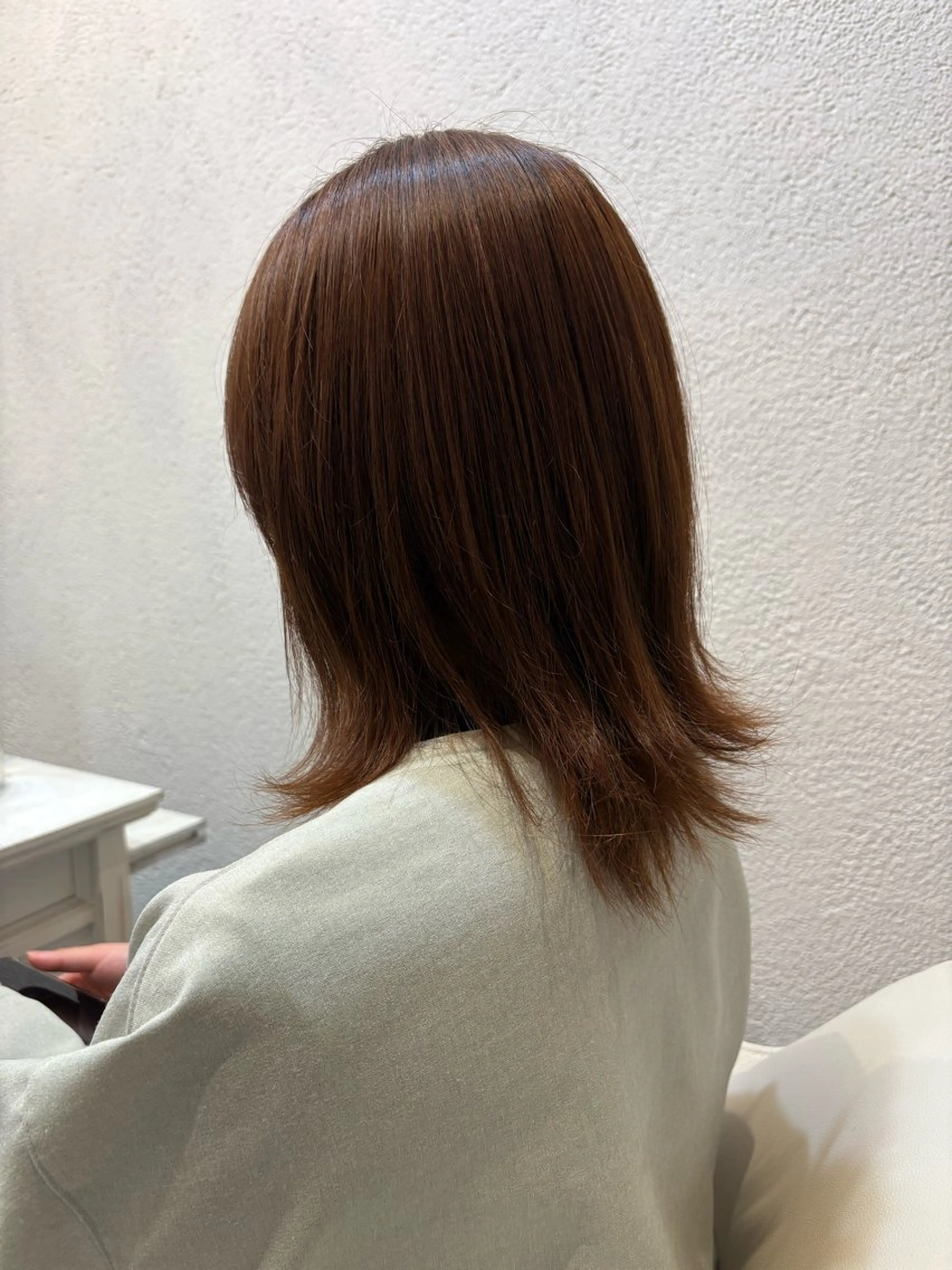 ミディアム 外ハネヘア 木津奈保子💚 ✨艶髪のヘアスタイル