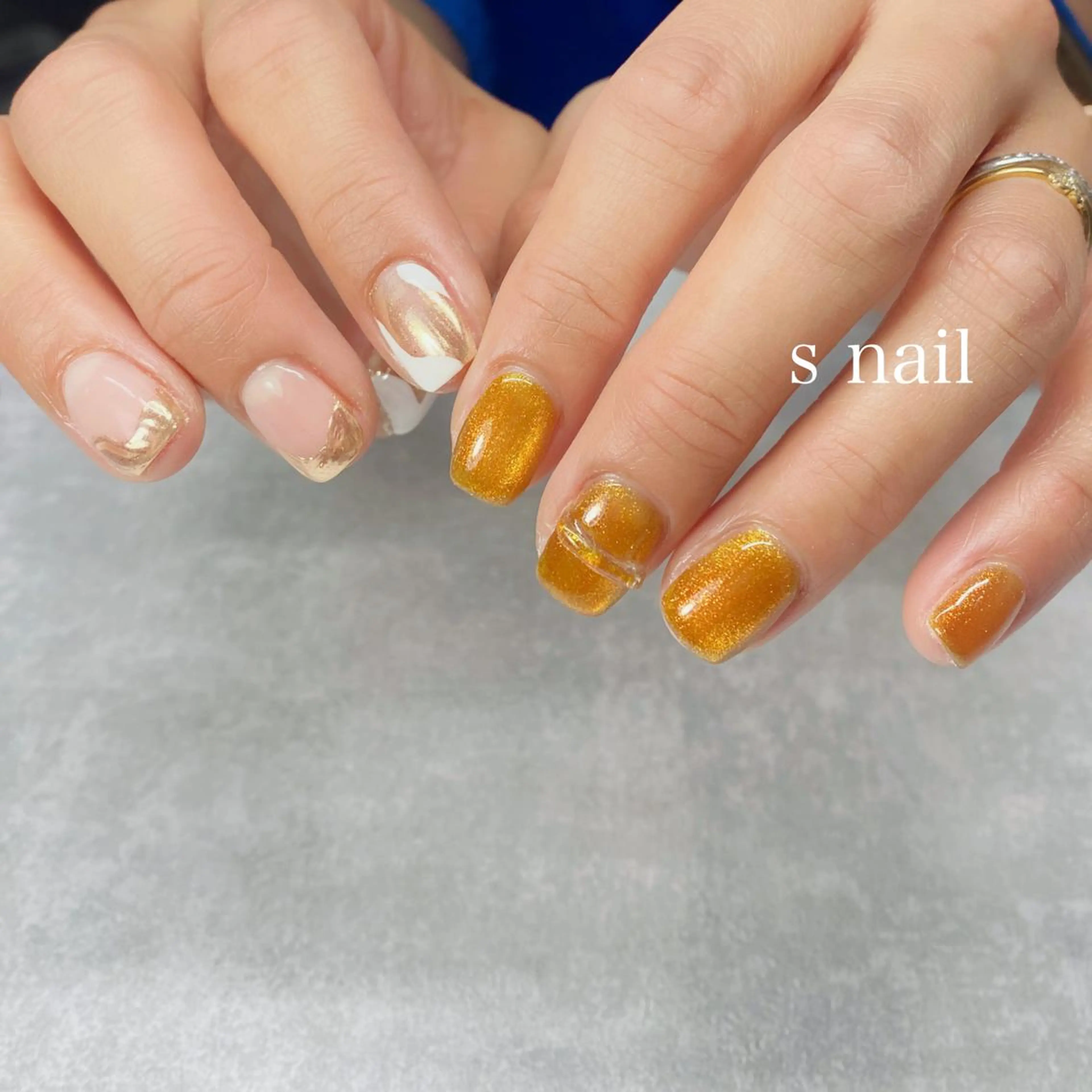 ネイル ニュアンスネイル ハンドネイル s nail さとよしみゆきのネイルデザイン