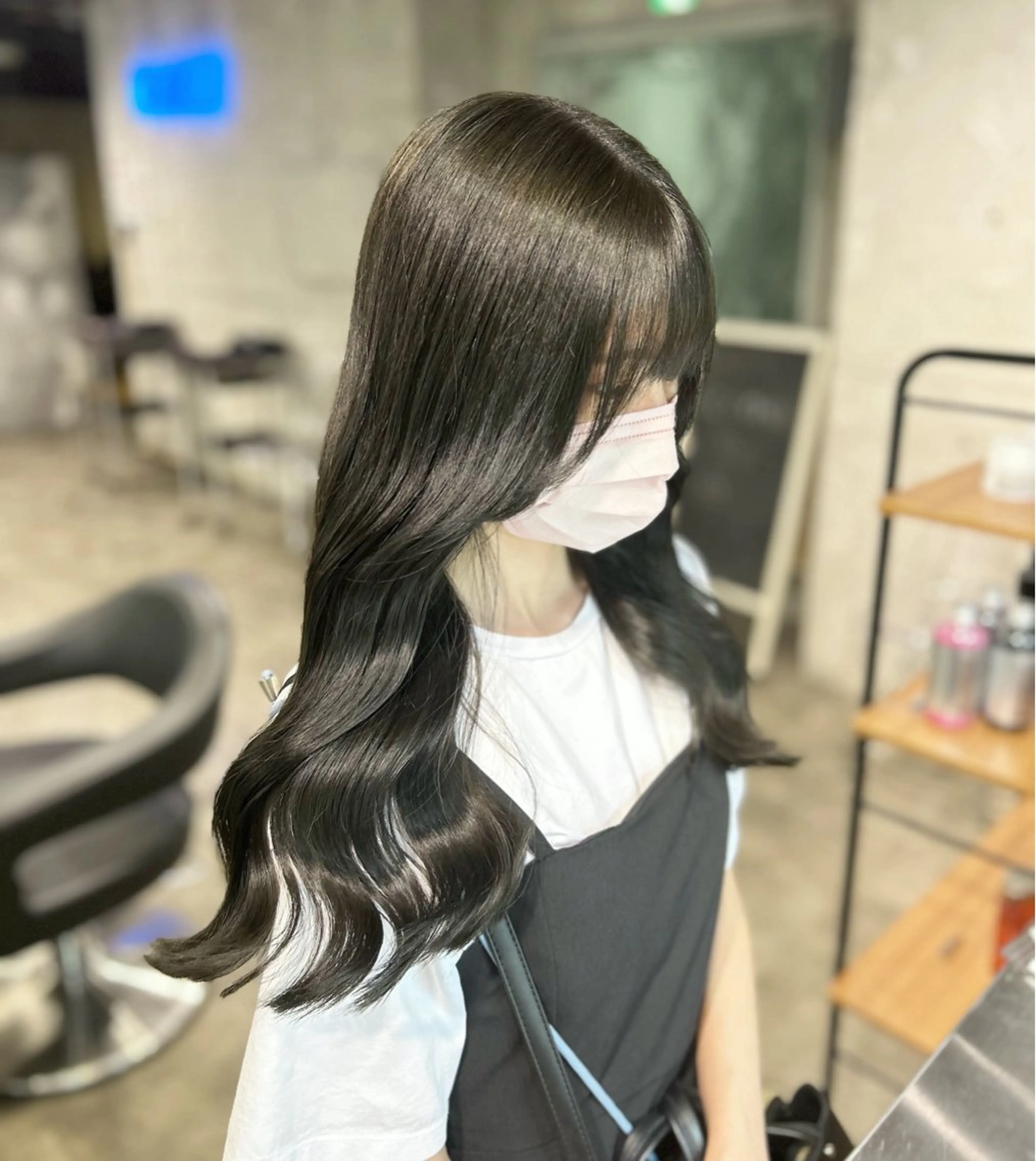 ロング カラー カット ヘアカラー トリートメント ヘアセット I'S.横浜所属・赤み消しカラー 🍀JUNKIのヘアスタイル