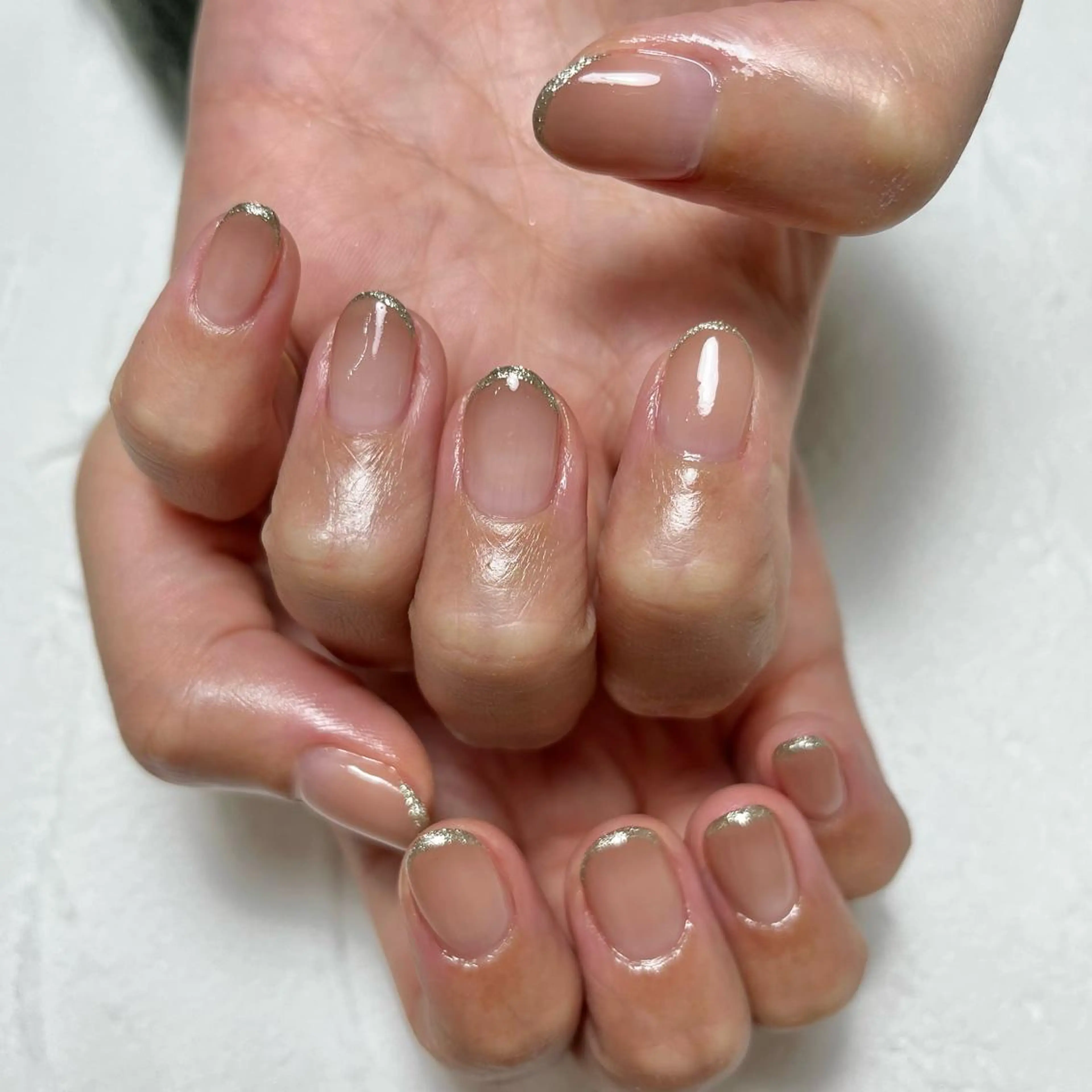 ネイル ラメ(グリッター) ハンドネイル nail salon O (en)所属・vegh. nail／阿波座のネイルデザイン