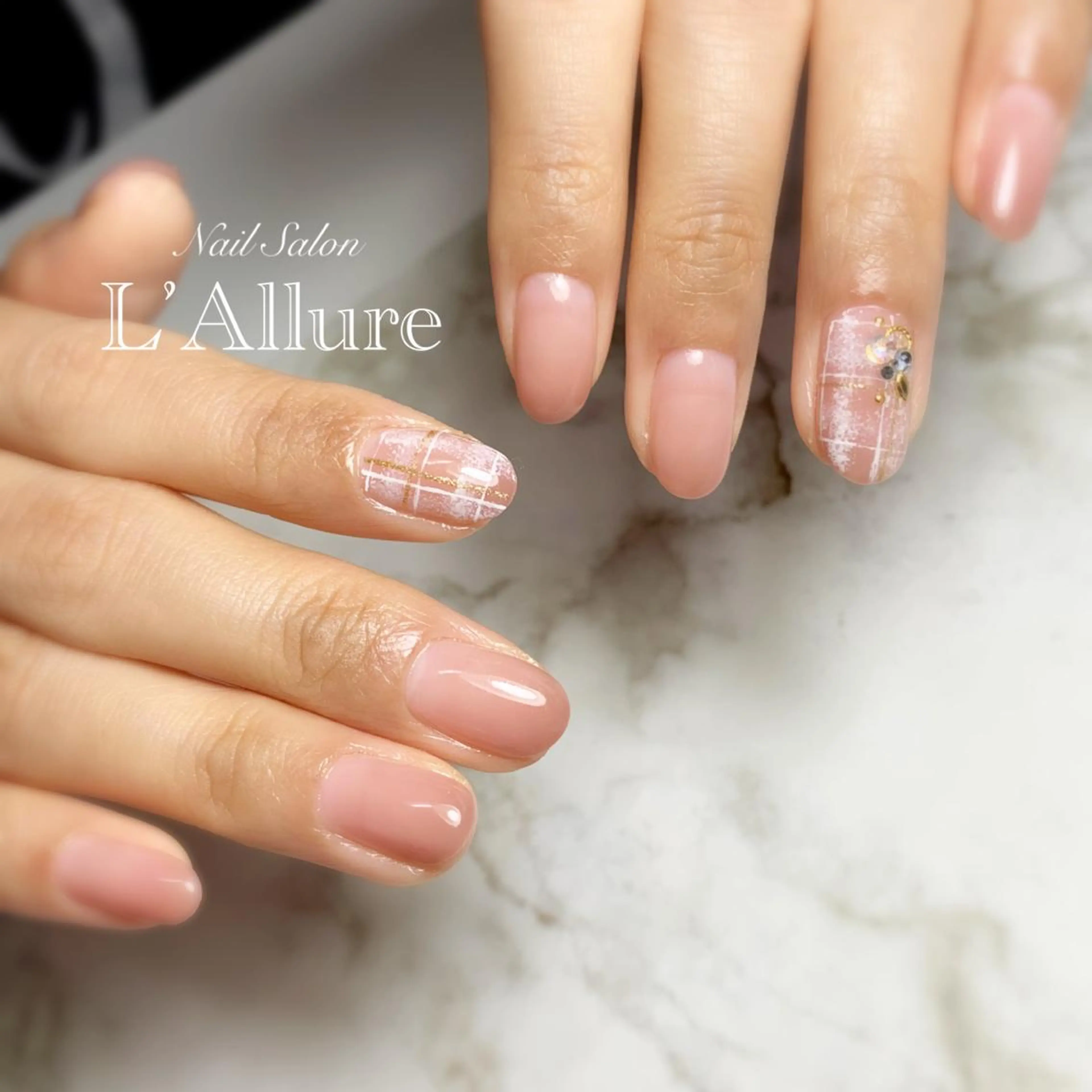 ショート ハンドネイル Nail Salon L’Allureのネイルデザイン