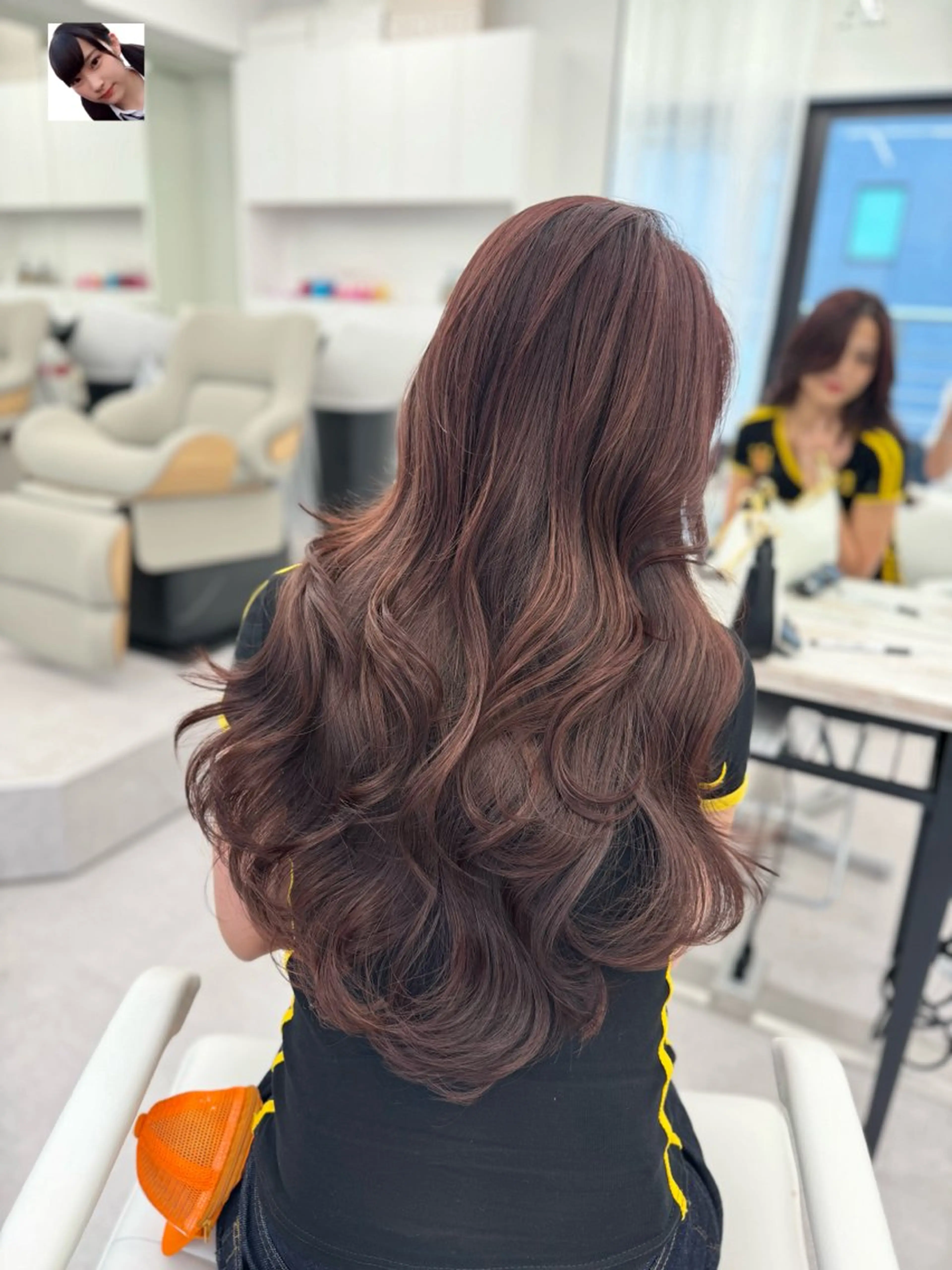 ロング カラー カット ヘアカラー 顔まわりの神様✨ 藤嶋秀幸のヘアスタイル