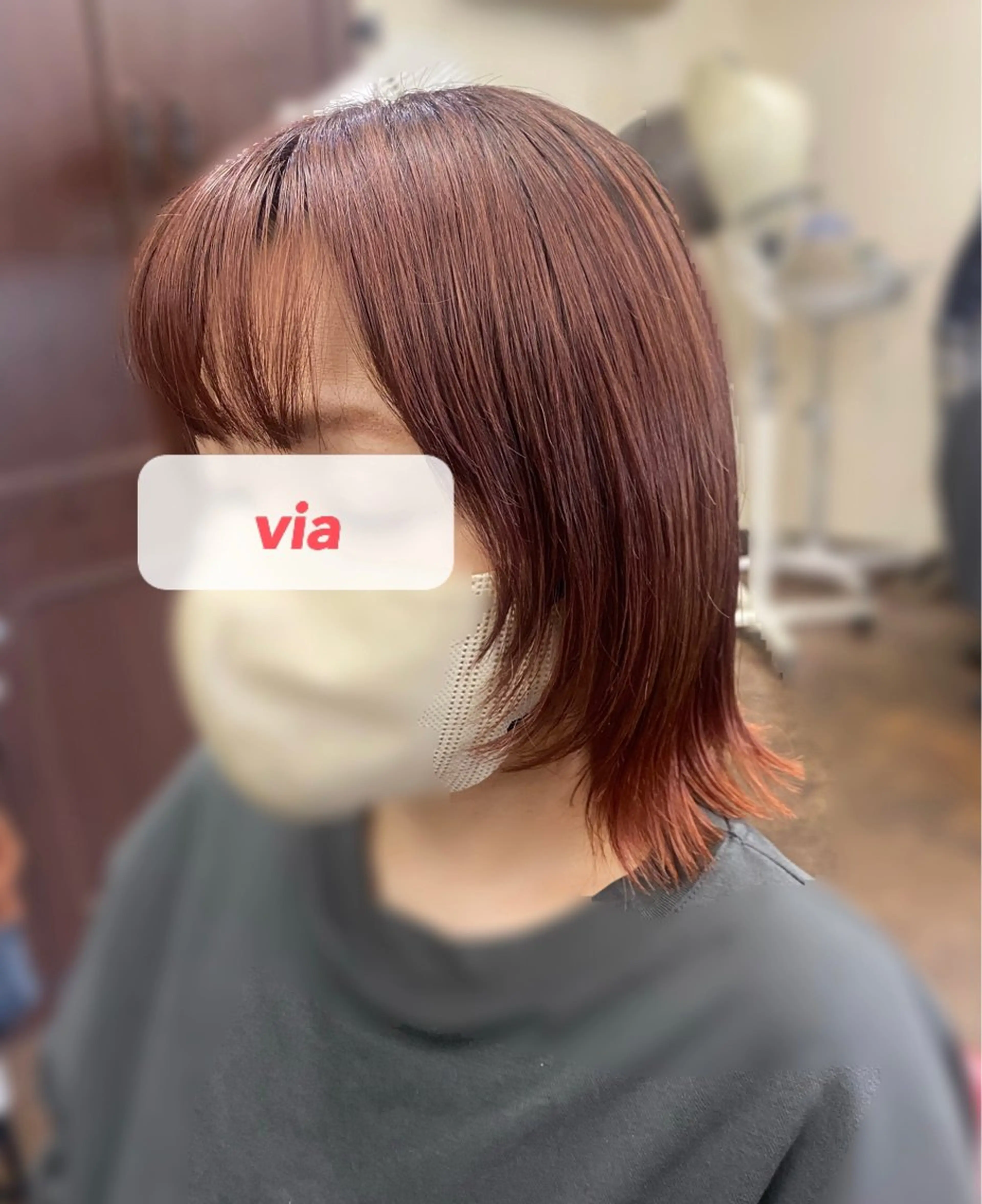 ミディアム ボブ 顔まわりレイヤー レイヤーカット カット ヘアカラー トリートメント 似合わせ＆予防美容 宮原   知花💐のその他イメージ