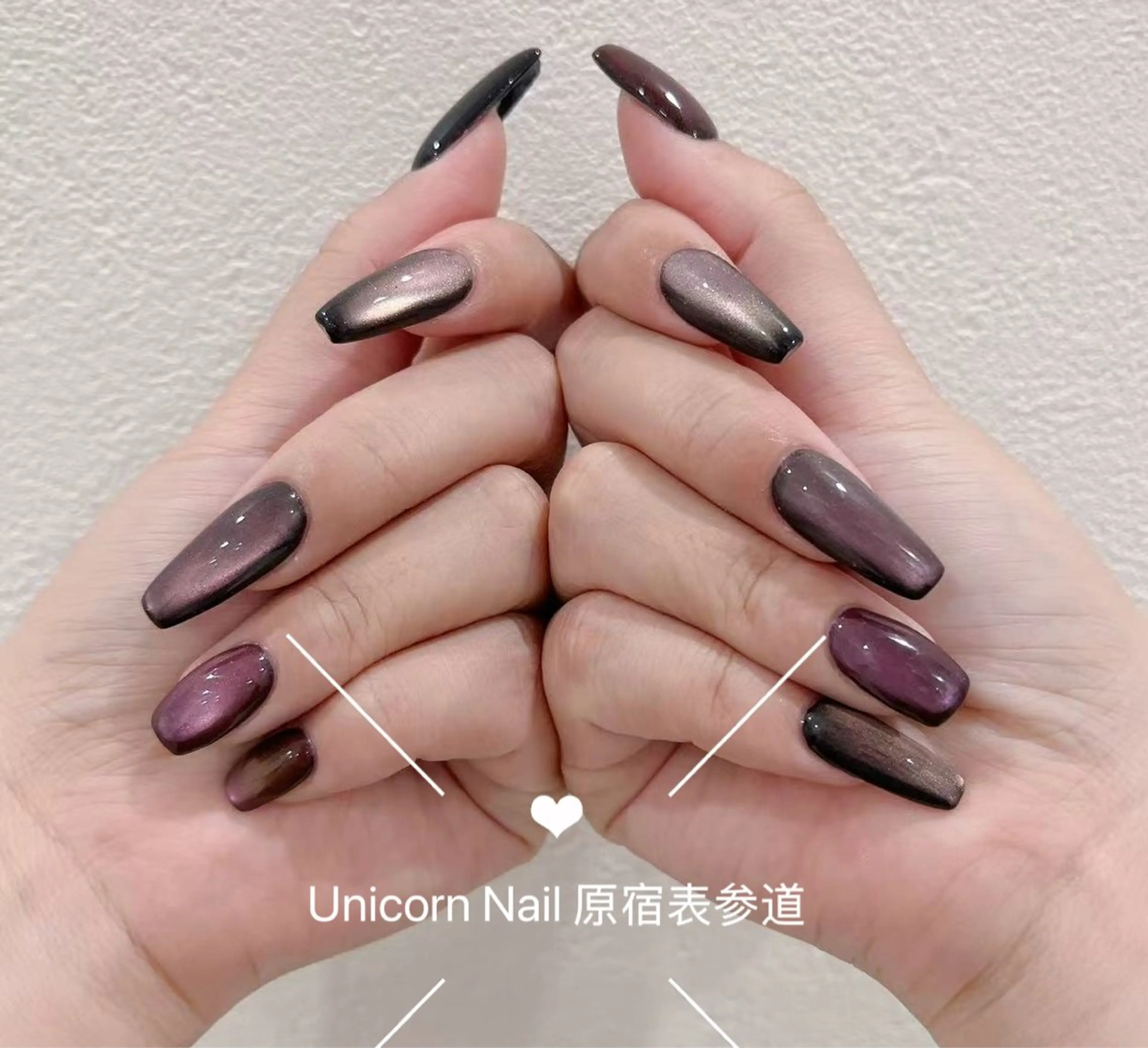 ネイル マグネットネイル ネイルチップ ハンドネイル Unicorn Nail原宿表参道のネイルデザイン
