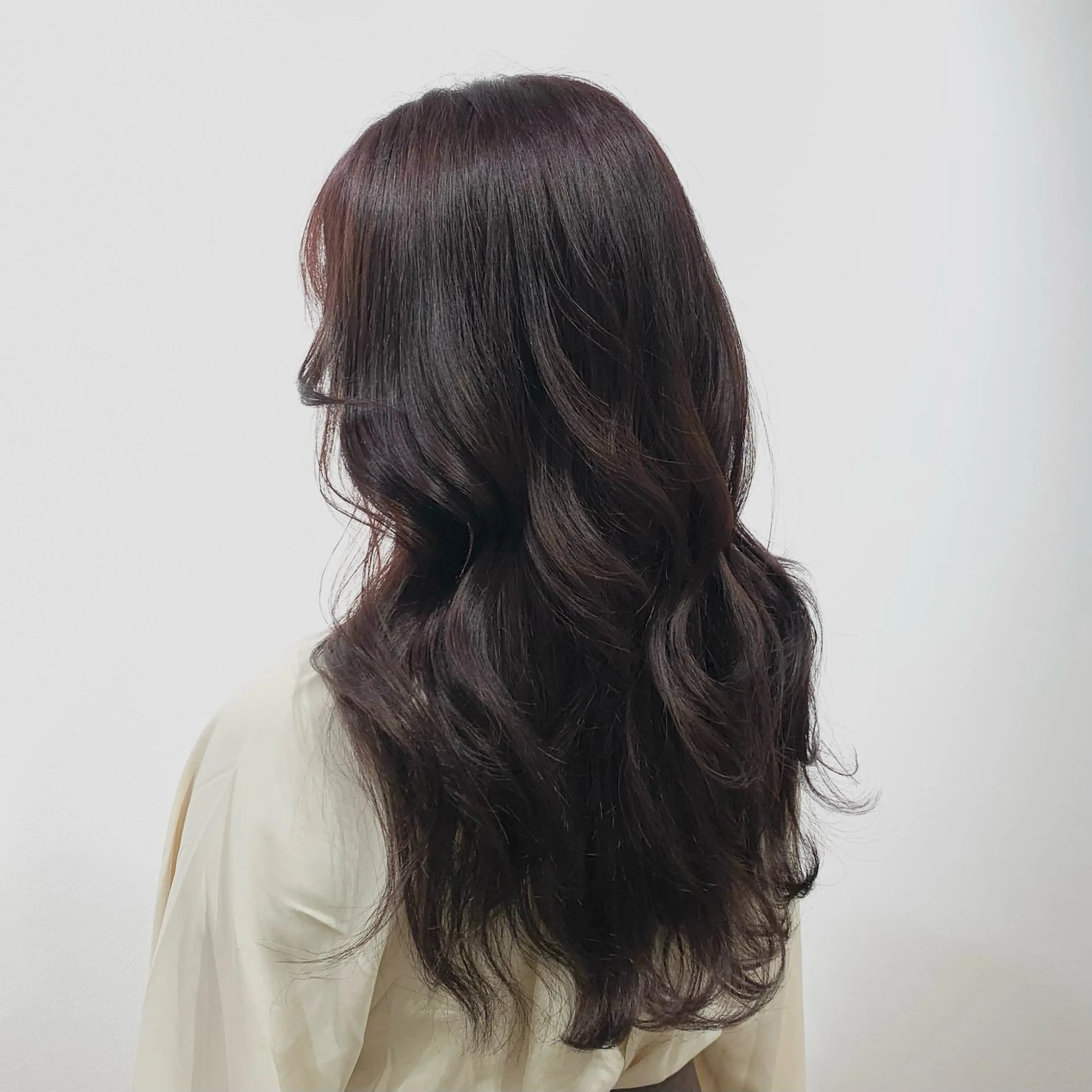 ロング カラー ヘアアレンジ キヨミ 韓国レイヤーカットのヘアスタイル