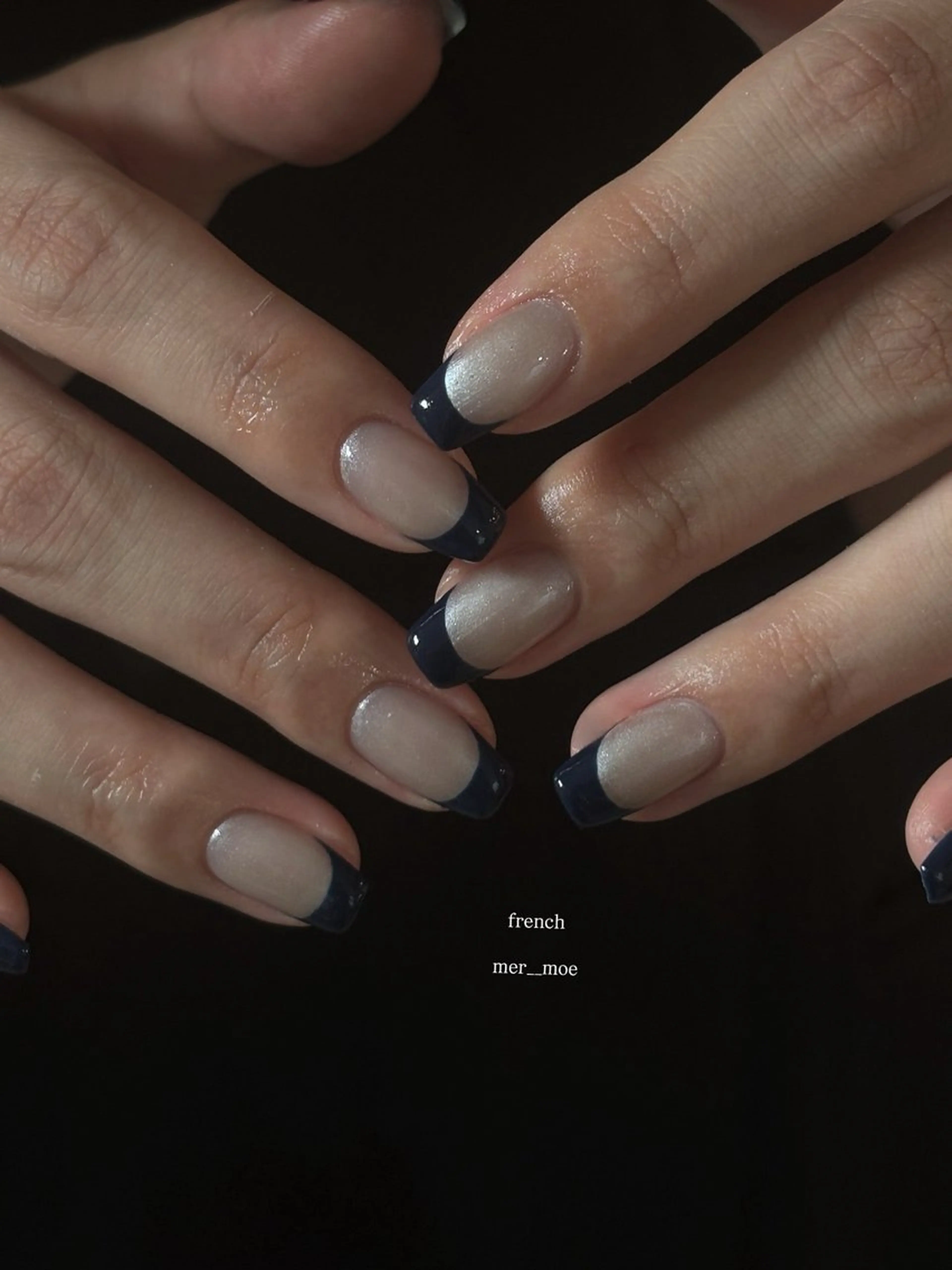 ネイル フレンチネイル グラデーション ワンカラーネイル moe ⠀のネイルデザイン