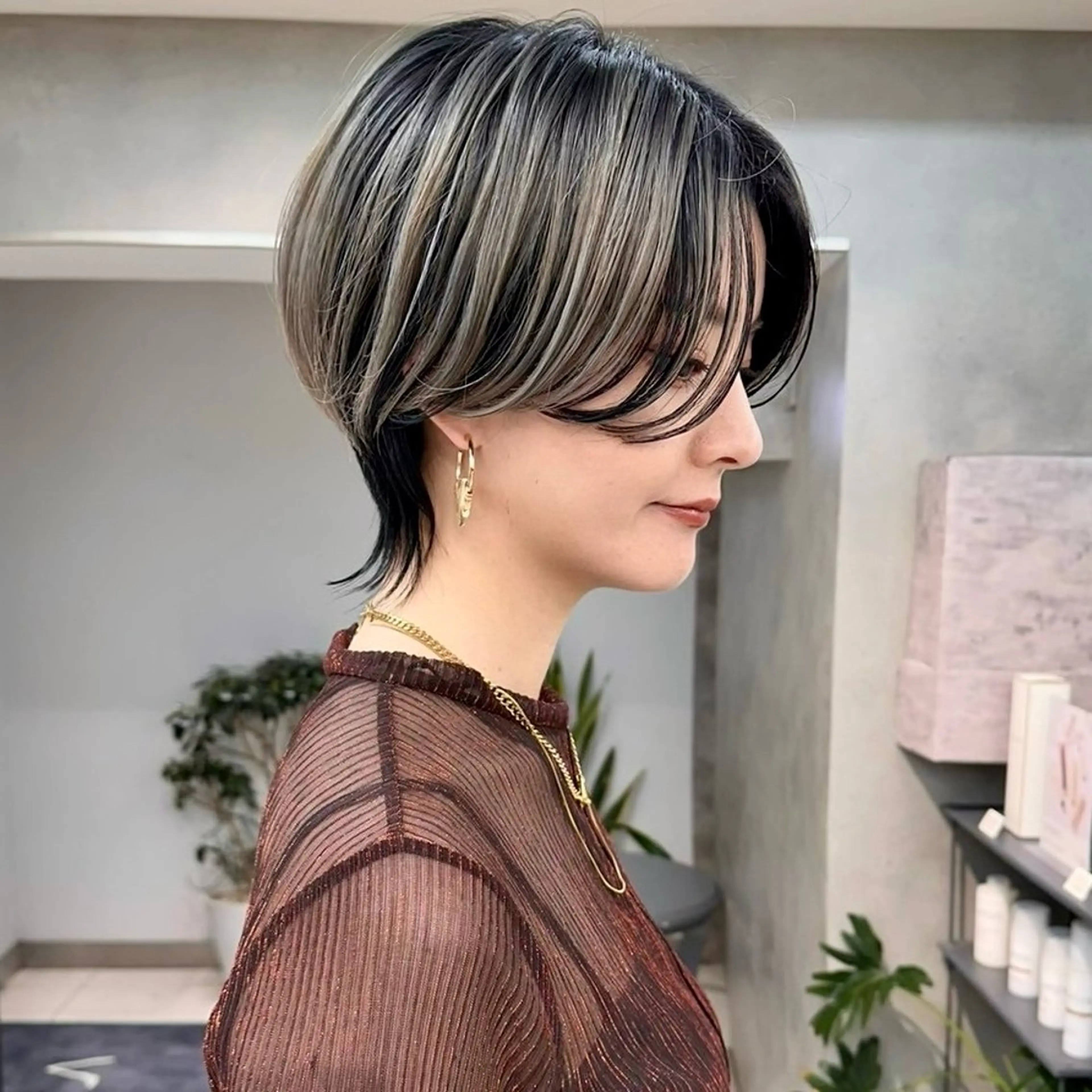 ショート カラー カット ヘアカラー ハイトーンカラー/ さらさのヘアスタイル