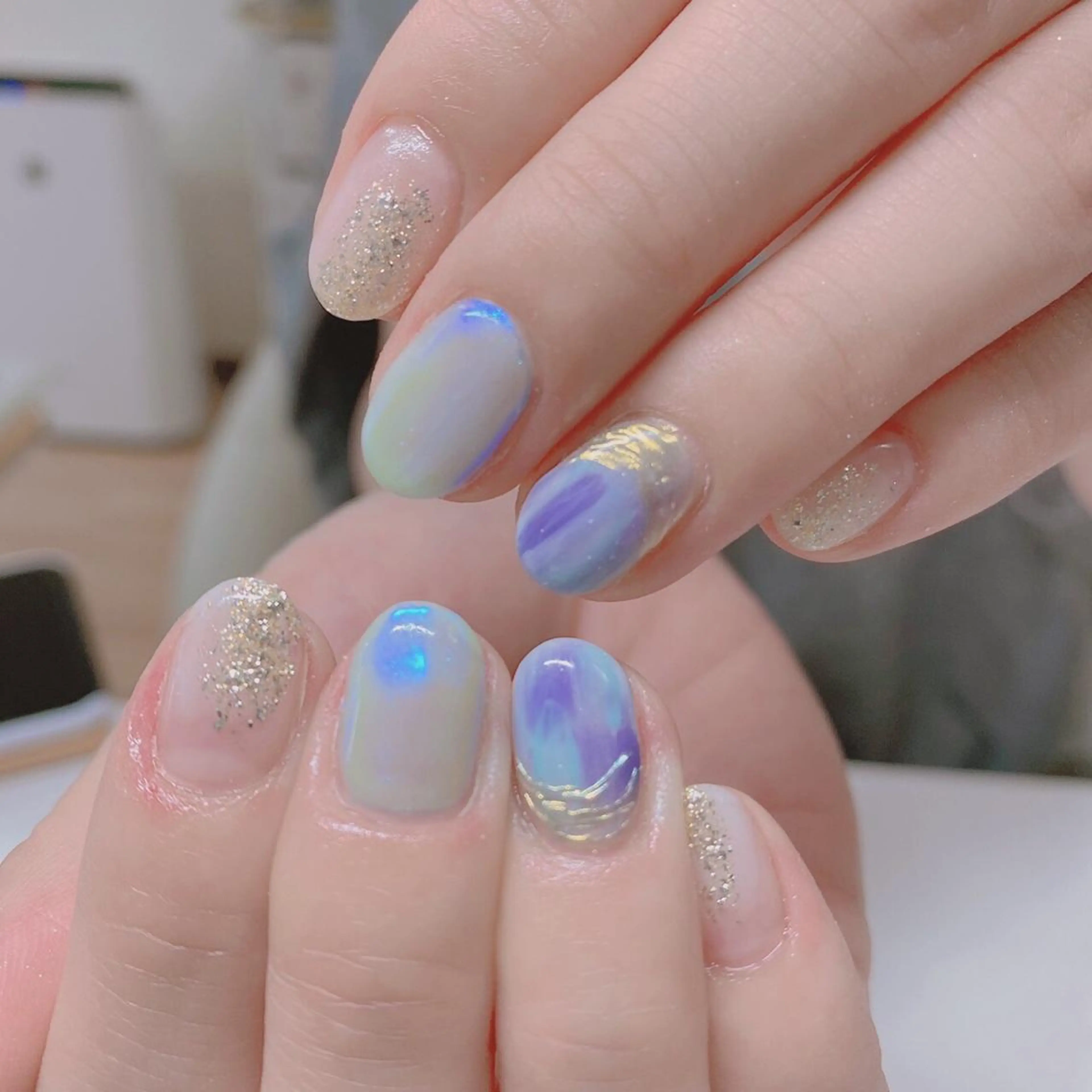 ネイル フットネイル グリーン オフィスネイル ワンカラーネイル 春ネイル Lily Roseスタッフ一同のマツエク・マツパデザイン