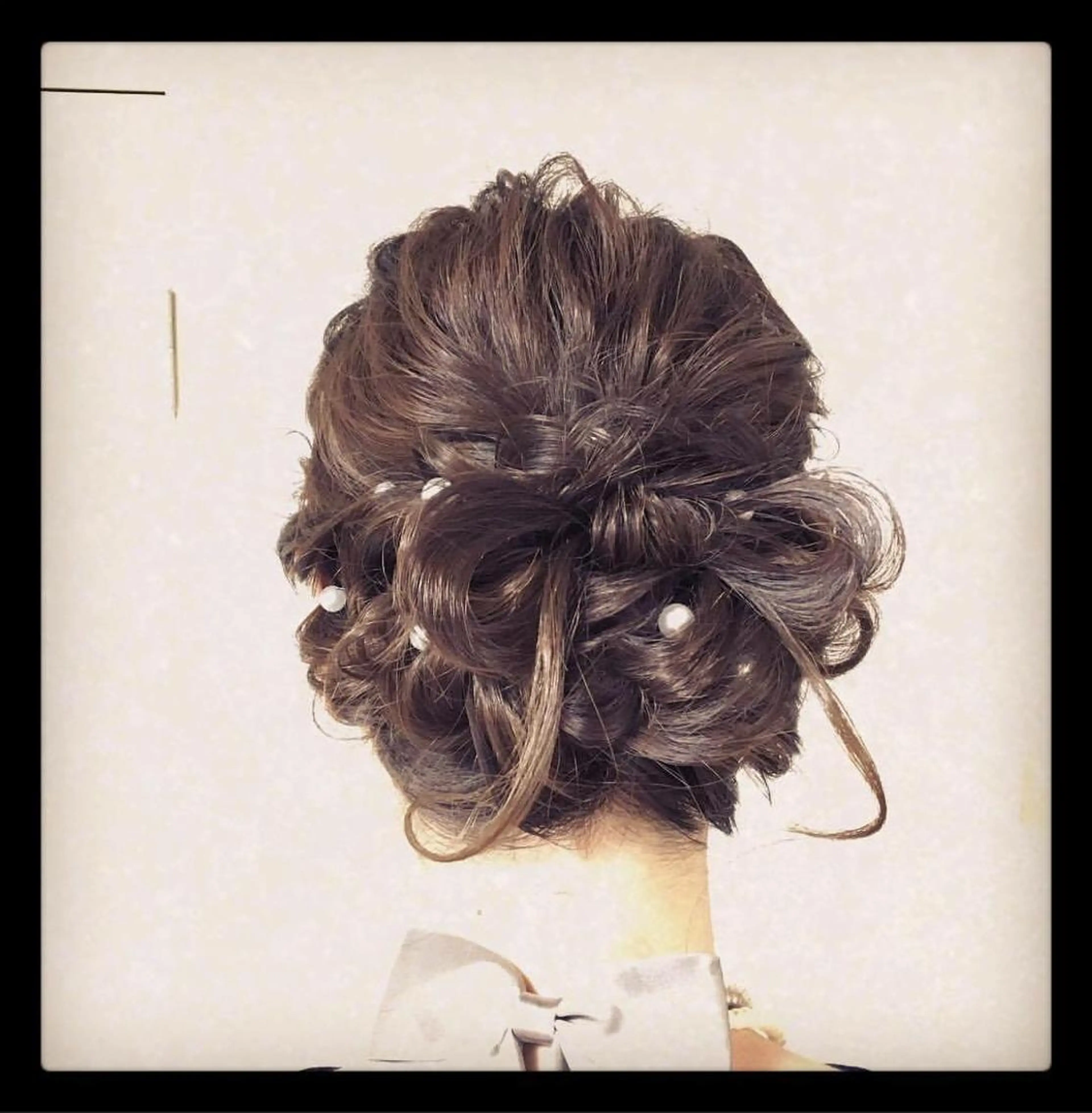 セミロング ヘアアレンジ ヘアセット KANA カナのマツエク・マツパデザイン