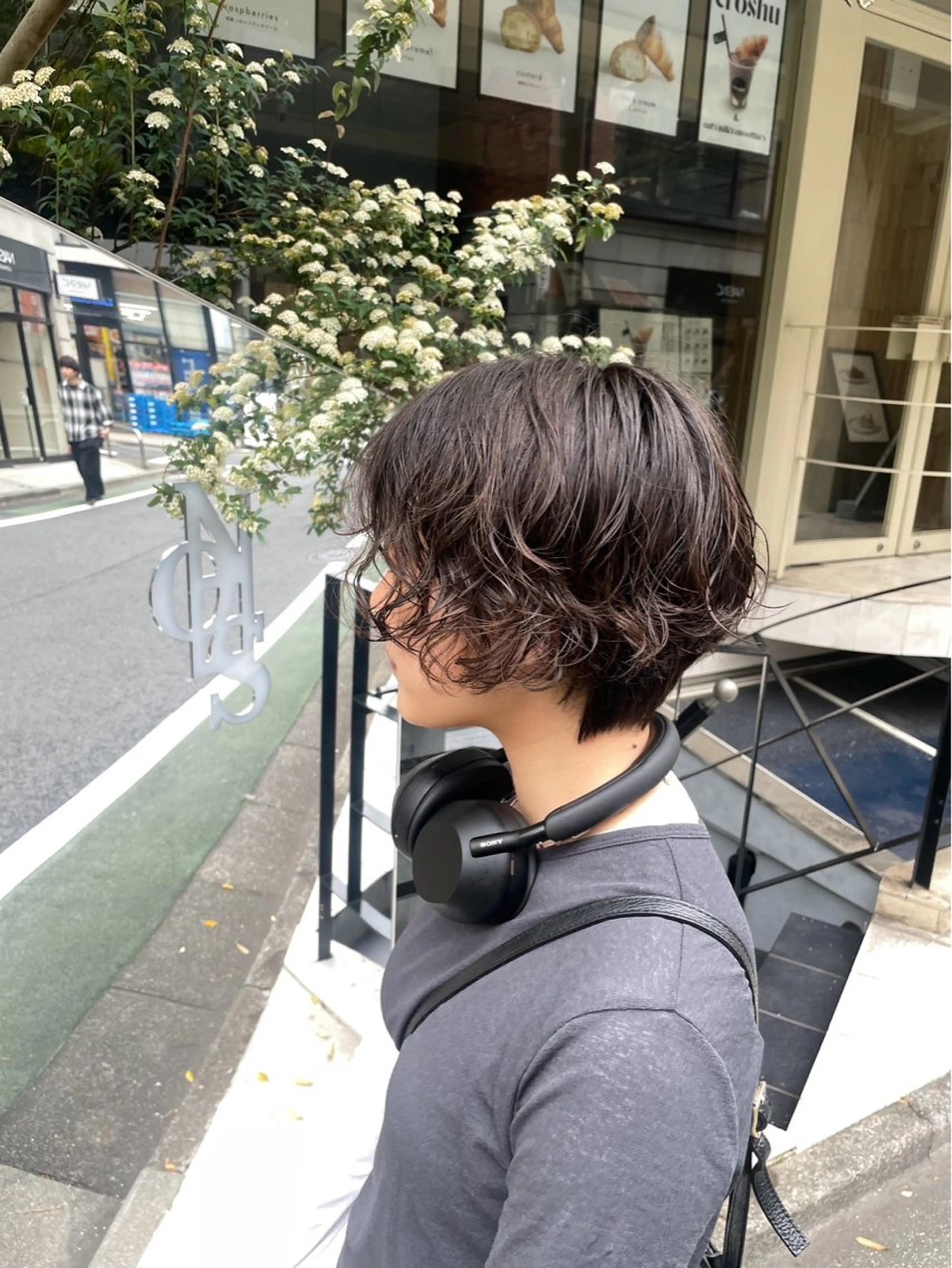ショート カラー パーマ カット パーマ NOOS omotesando所属・You⚡️髪質改善/ レイヤーカット/ボブのヘアスタイル