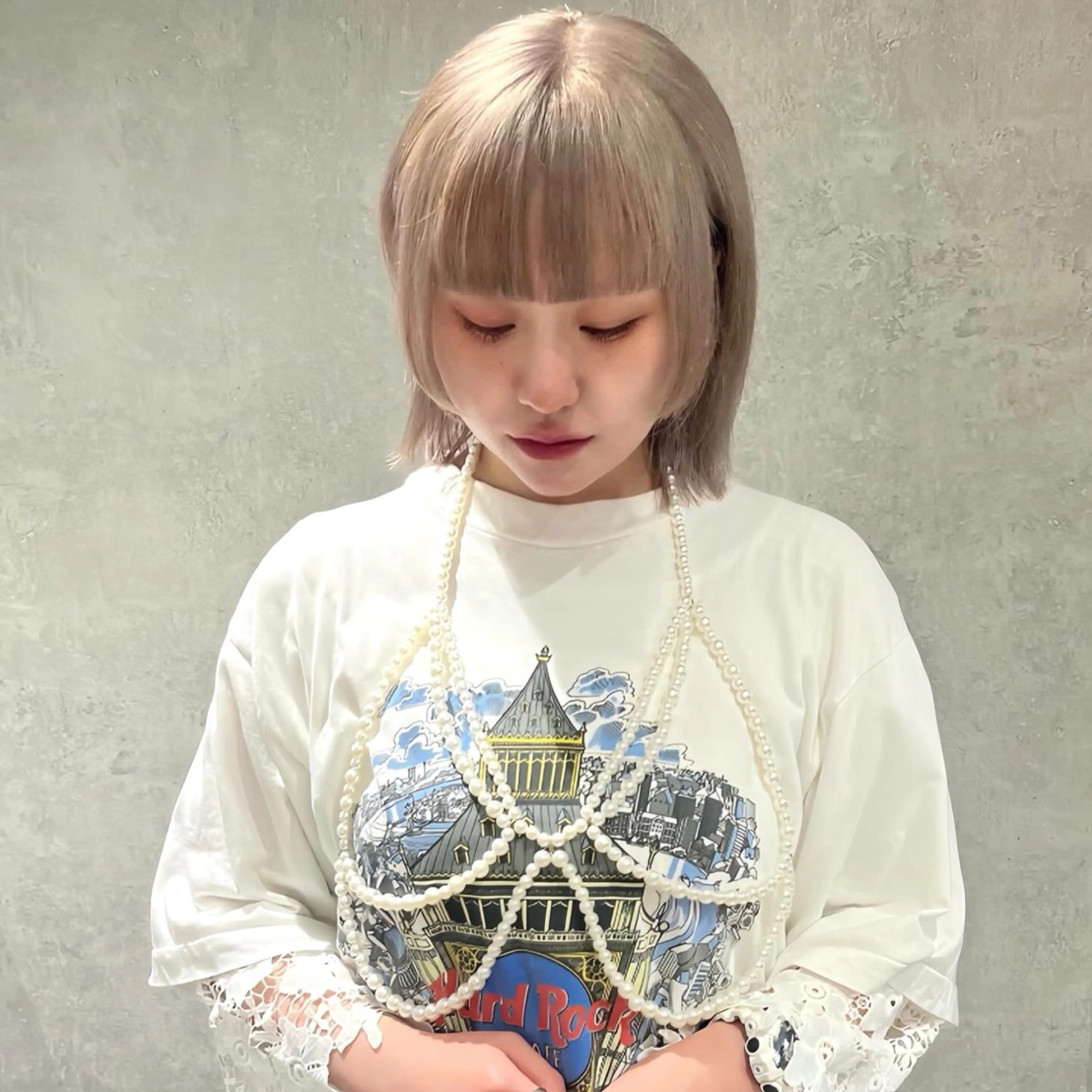 ショート カット ヘアカラー トリートメント AI TOKYO S所属・mizuki 【韓国レイヤー】のヘアスタイル