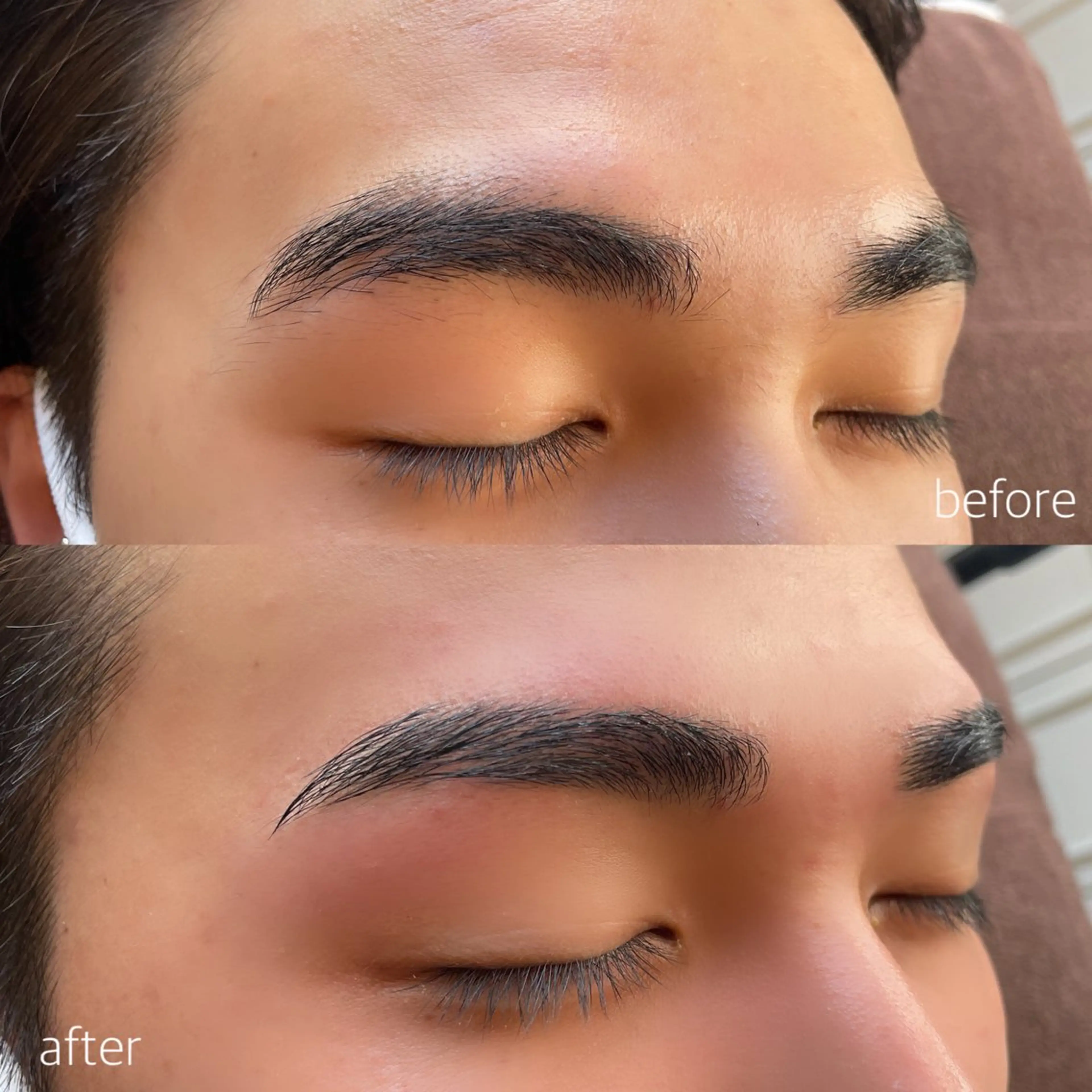 【👑眉毛の生え癖にお悩みの方におすすめ👑】🍸アイブロウwax&perm🍸(セットメニュー)の写真