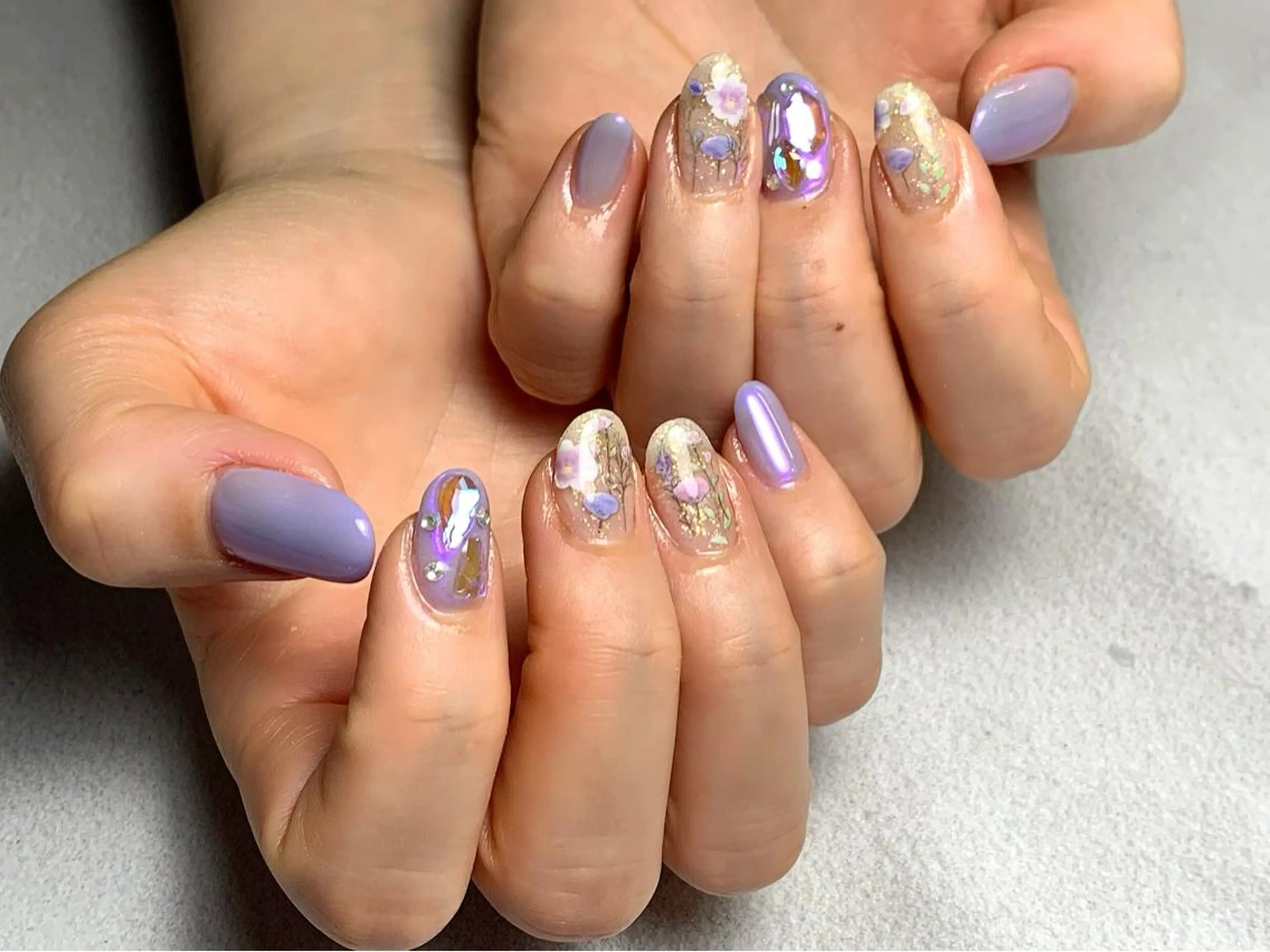 ネイル フラワーネイル ハンドネイル KARMA salonのネイルデザイン