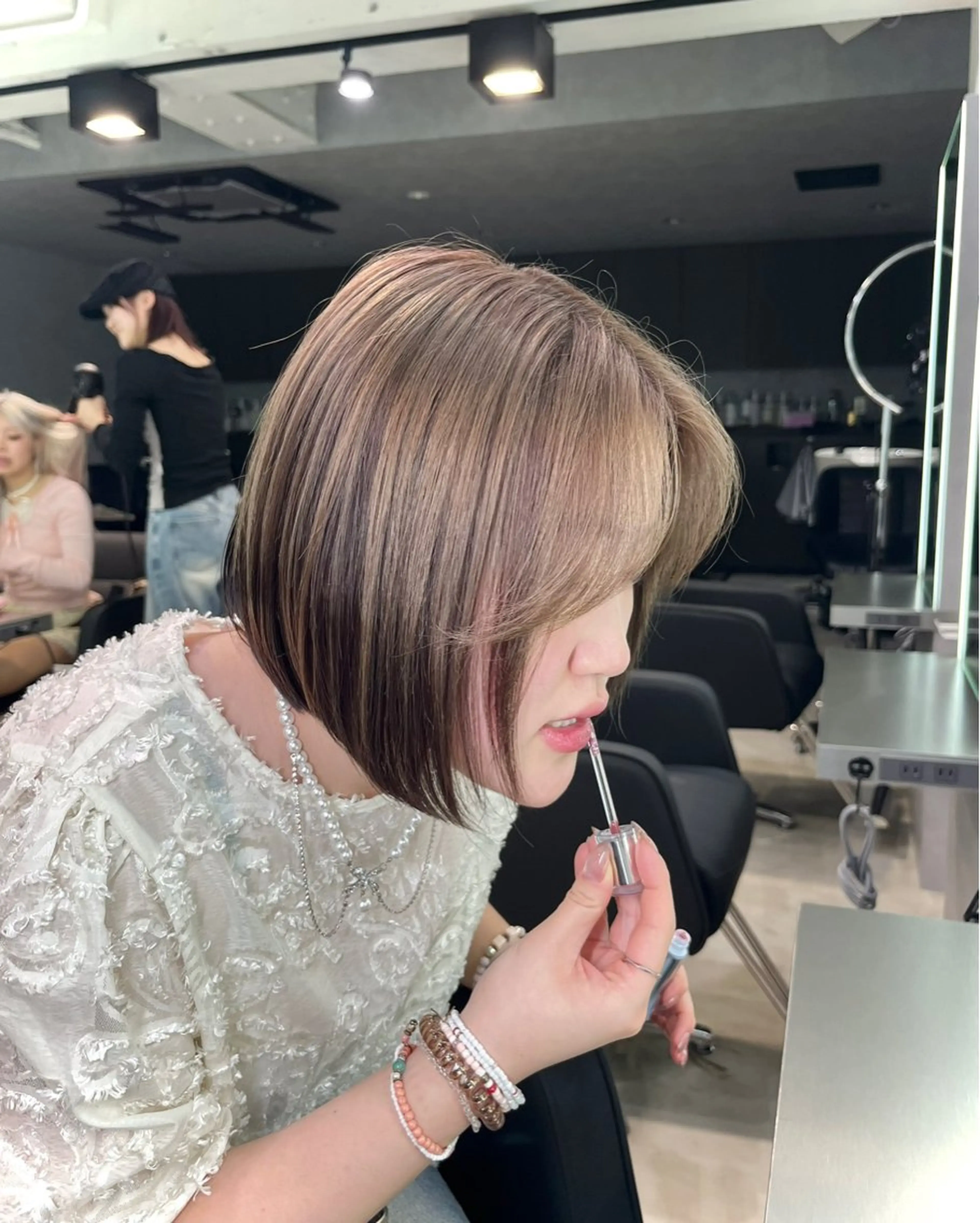 ミディアム ボブ 韓国風ヘア ぱっつんボブ☆メンズ カットYUTOのヘアスタイル