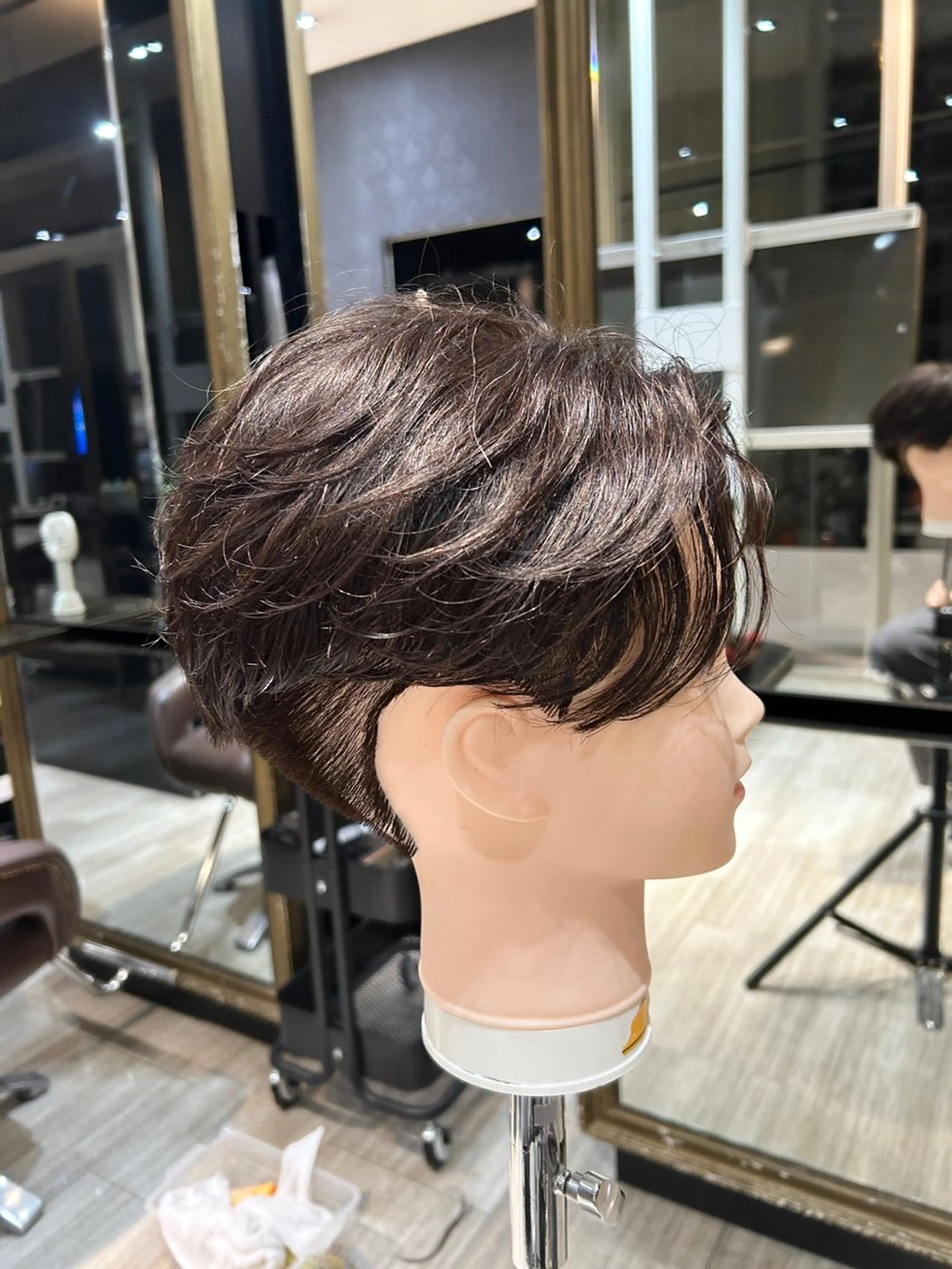 パーマ メンズ フェザーパーマ メンズパーマ パーマ Yuu/髪質改善 デザインカラーのヘアスタイル