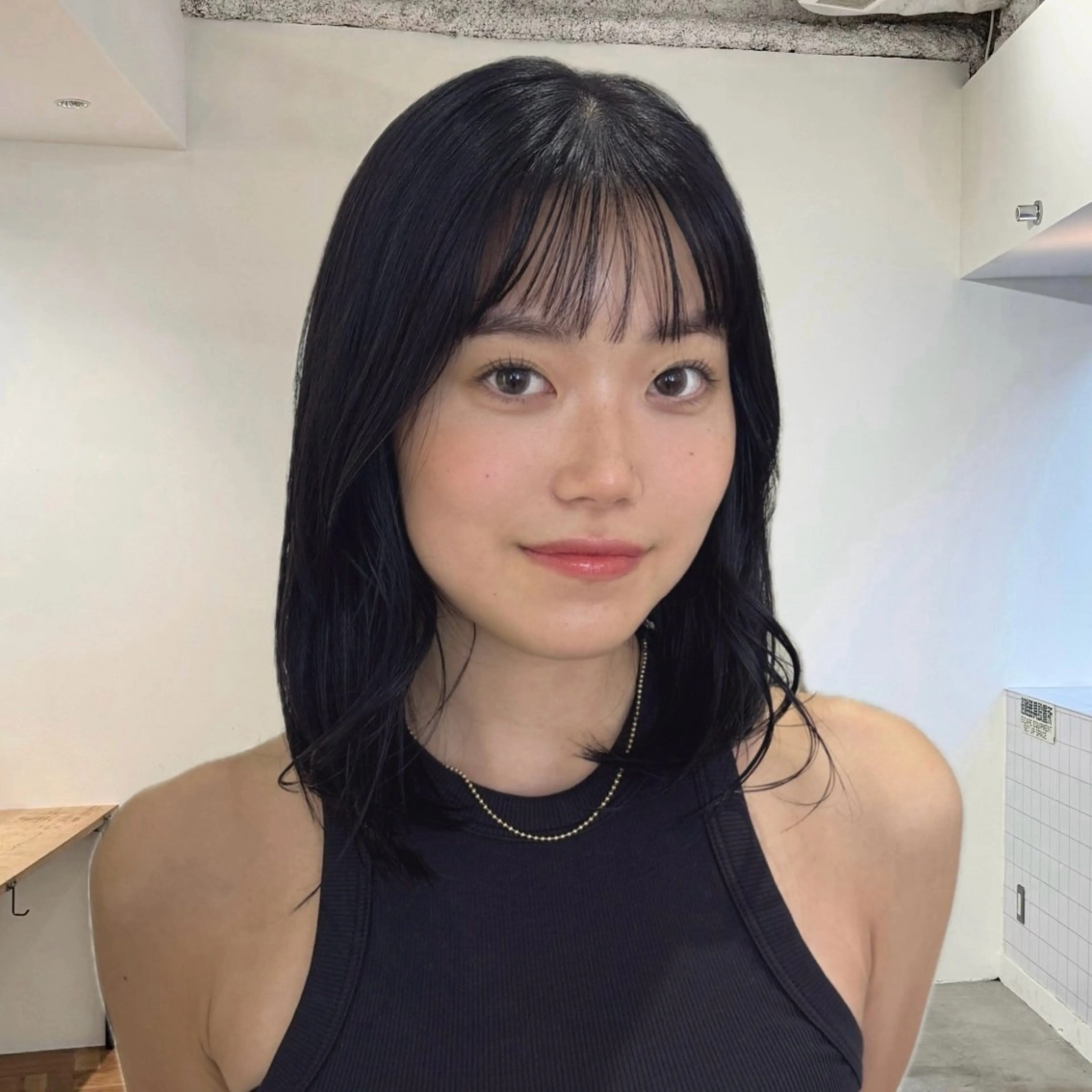 ミディアム ヘアカラー カラー・ストレート モデル募集中MICOのヘアスタイル