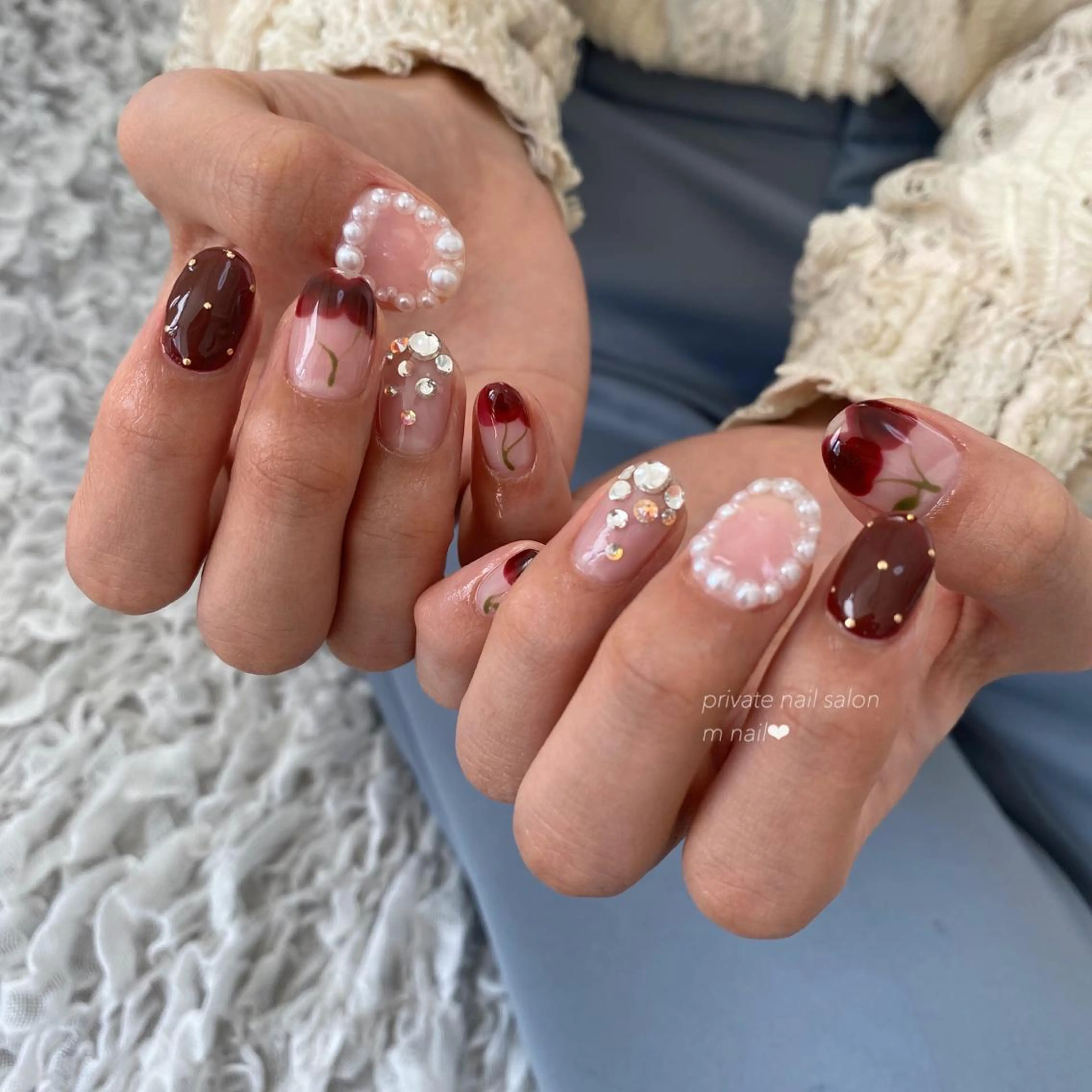 ネイル 持ち込み ハンドネイル 小河原 舞のネイルデザイン