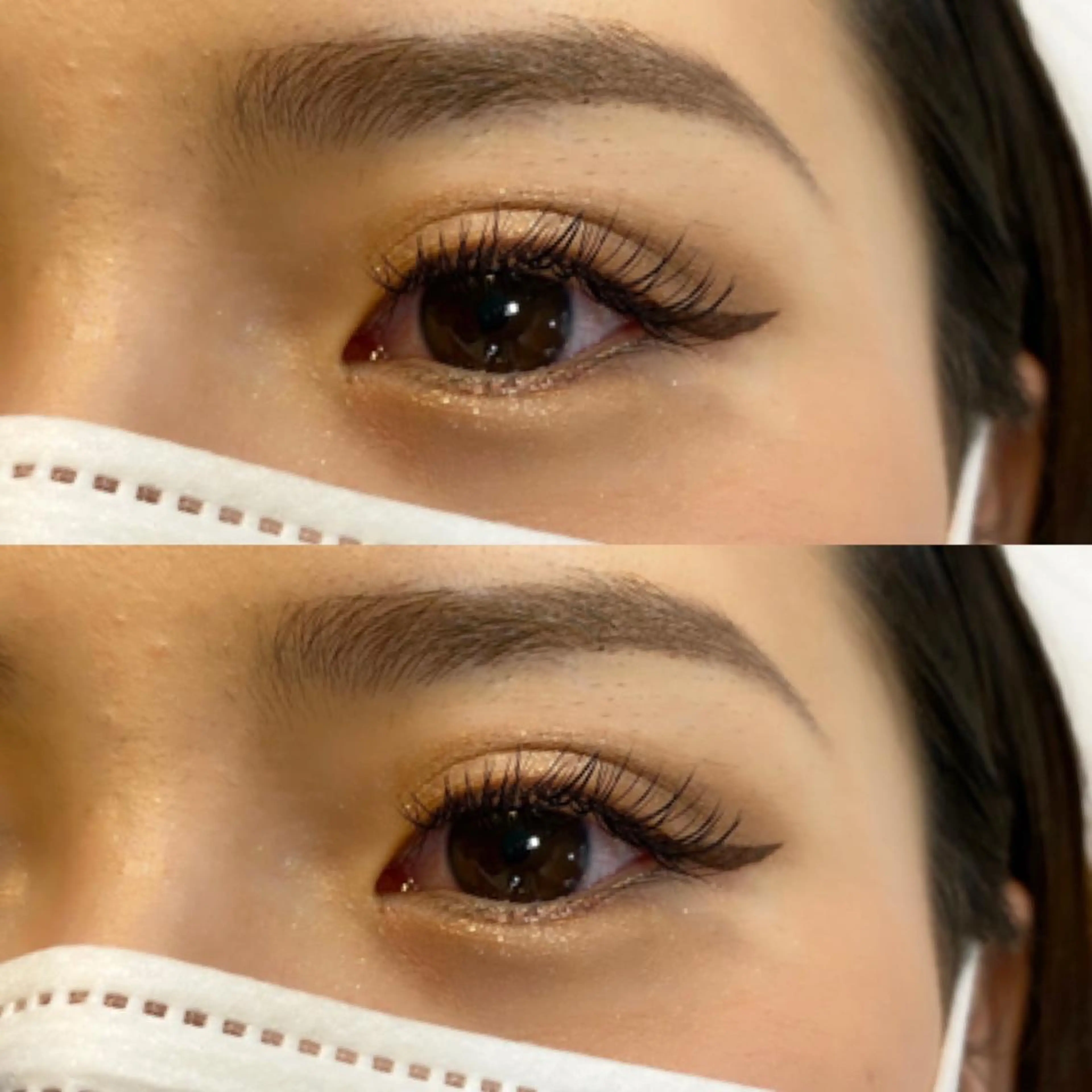 マツエク・マツパ Cカール フラットラッシュ 目尻長め セクシー Kimura Miyukiの眉毛・アイブロウイメージ