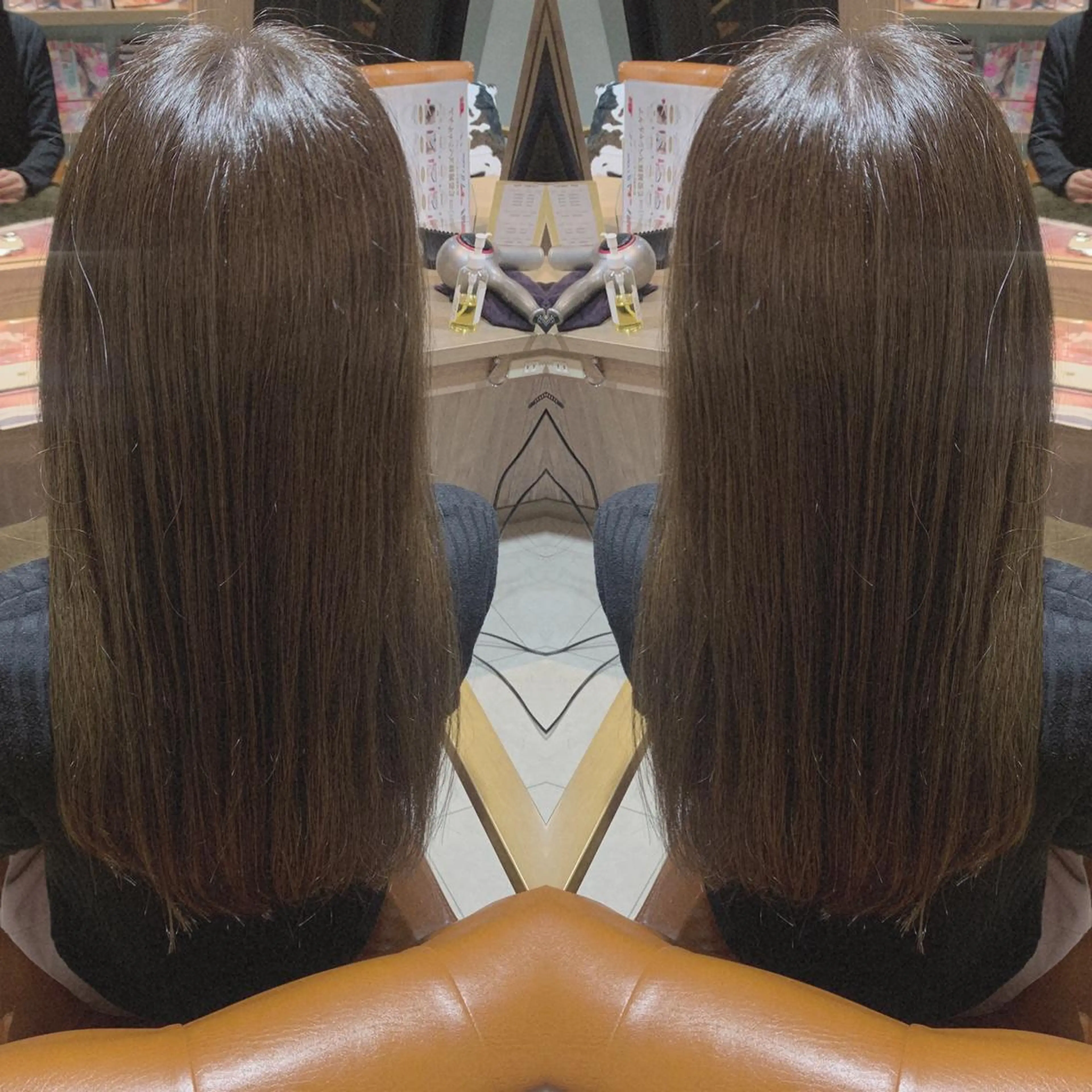 ロング カラー アッシュ アッシュグレー アッシュグレージュ 透明感カラー グレージュ 韓国🇰🇷 ✂︎hair 内田愛のヘアスタイル