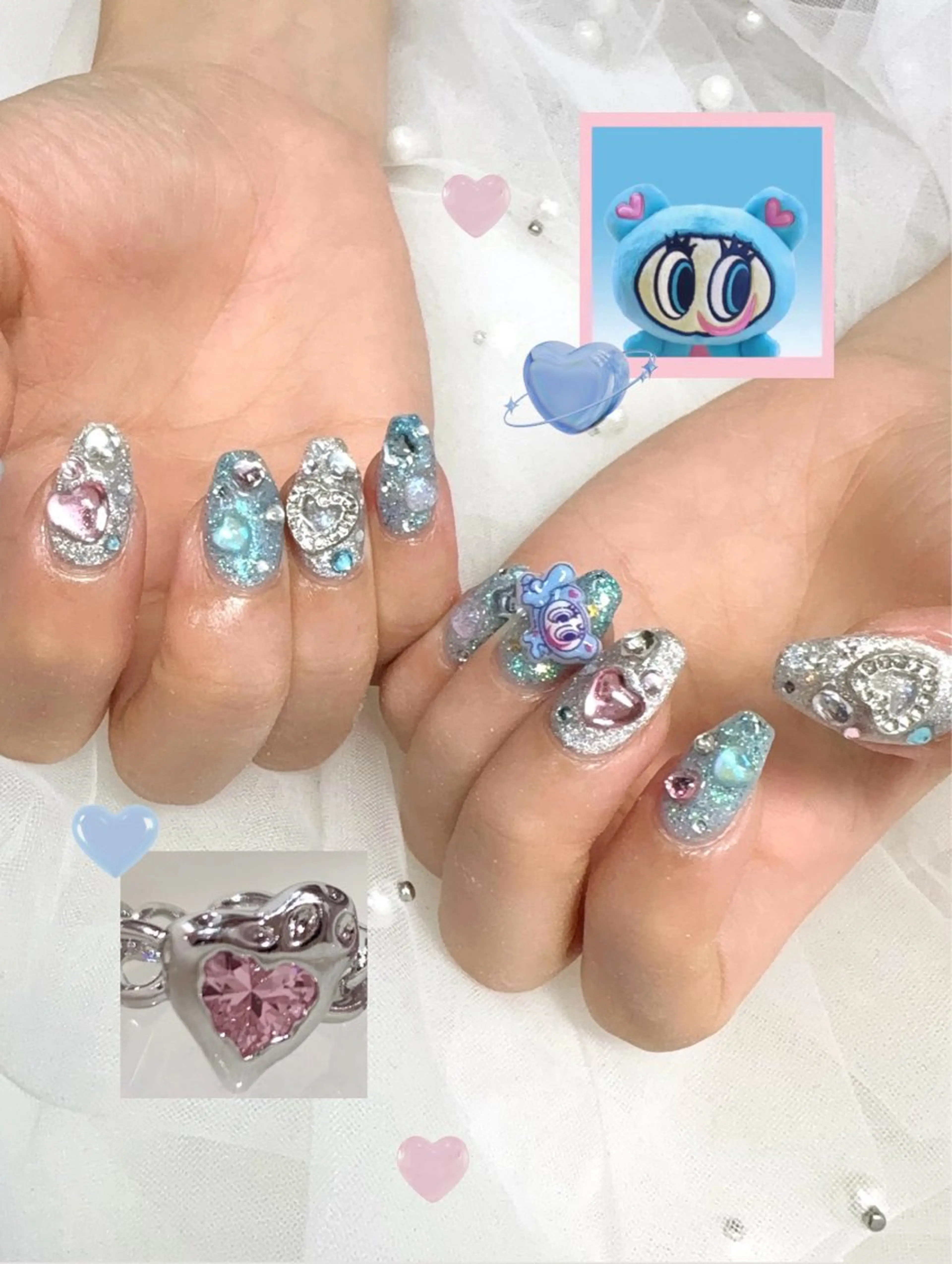 ネイル アートネイル 持ち込み ハンドネイル フットネイル Nailsalon mui.所属・中家 亜紗子のネイルデザイン