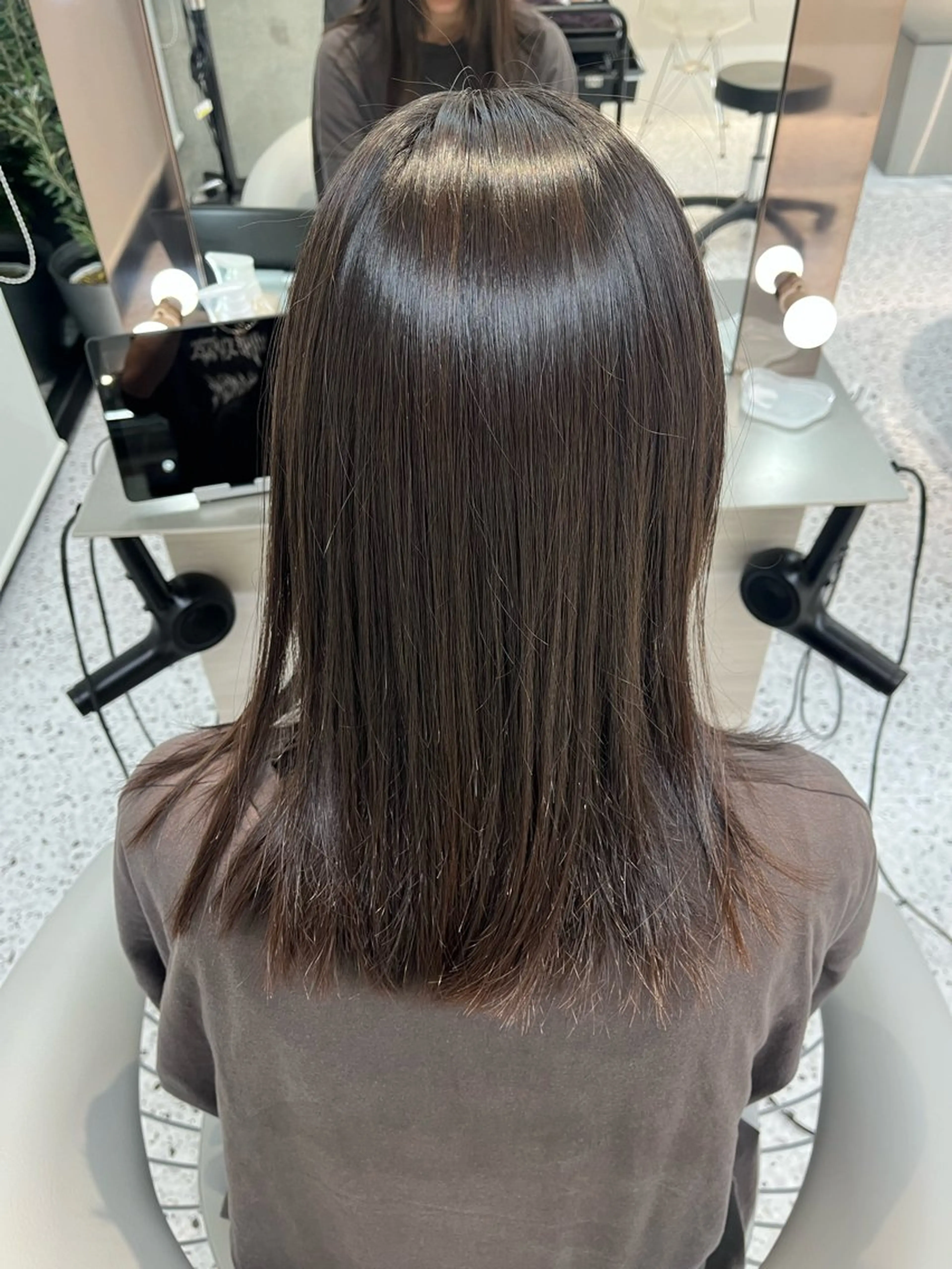 ミディアム 縮毛矯正 Role byOneBloom所属・🫧髪質改善カラー 🫧かずやのヘアスタイル